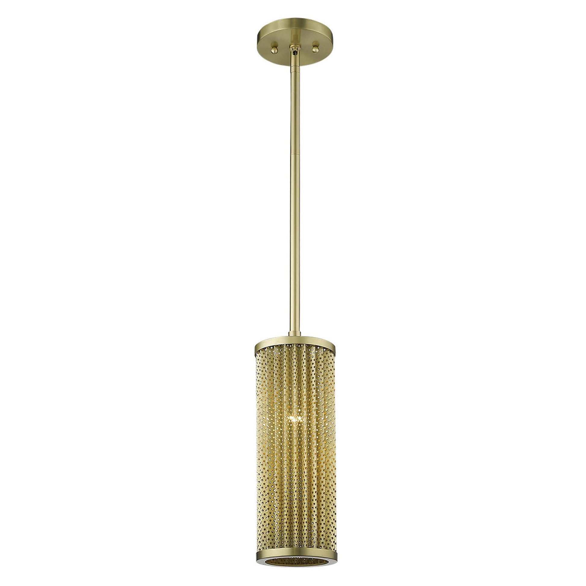 Basetti 1-Light Gold Pendant-Pendants-Hanging Lights-DECOROLALA