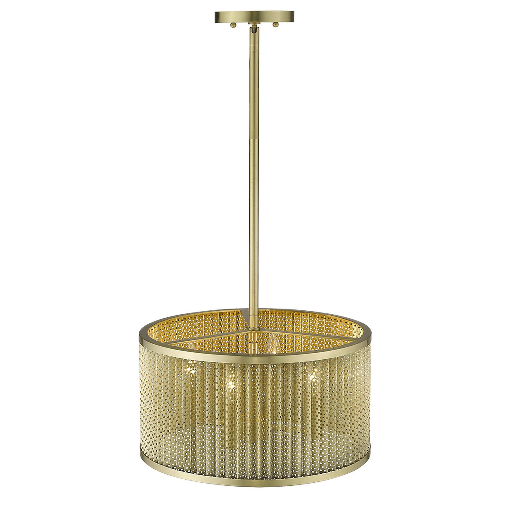 Basetti 4-Light Gold Convertible Pendant-Pendants-Hanging Lights-DECOROLALA