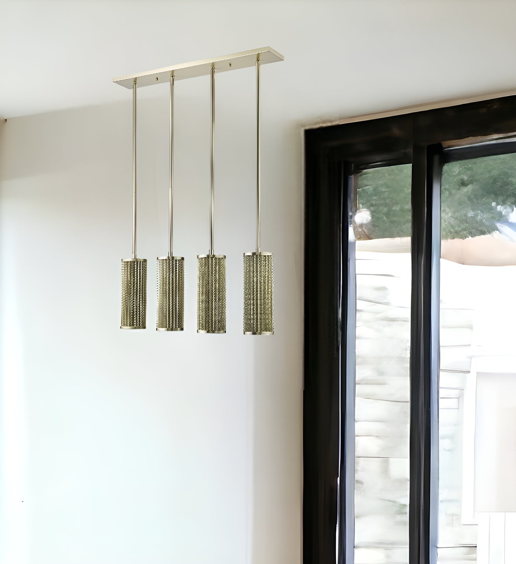 Basetti 4-Light Gold Pendant-Pendants-Hanging Lights-DECOROLALA