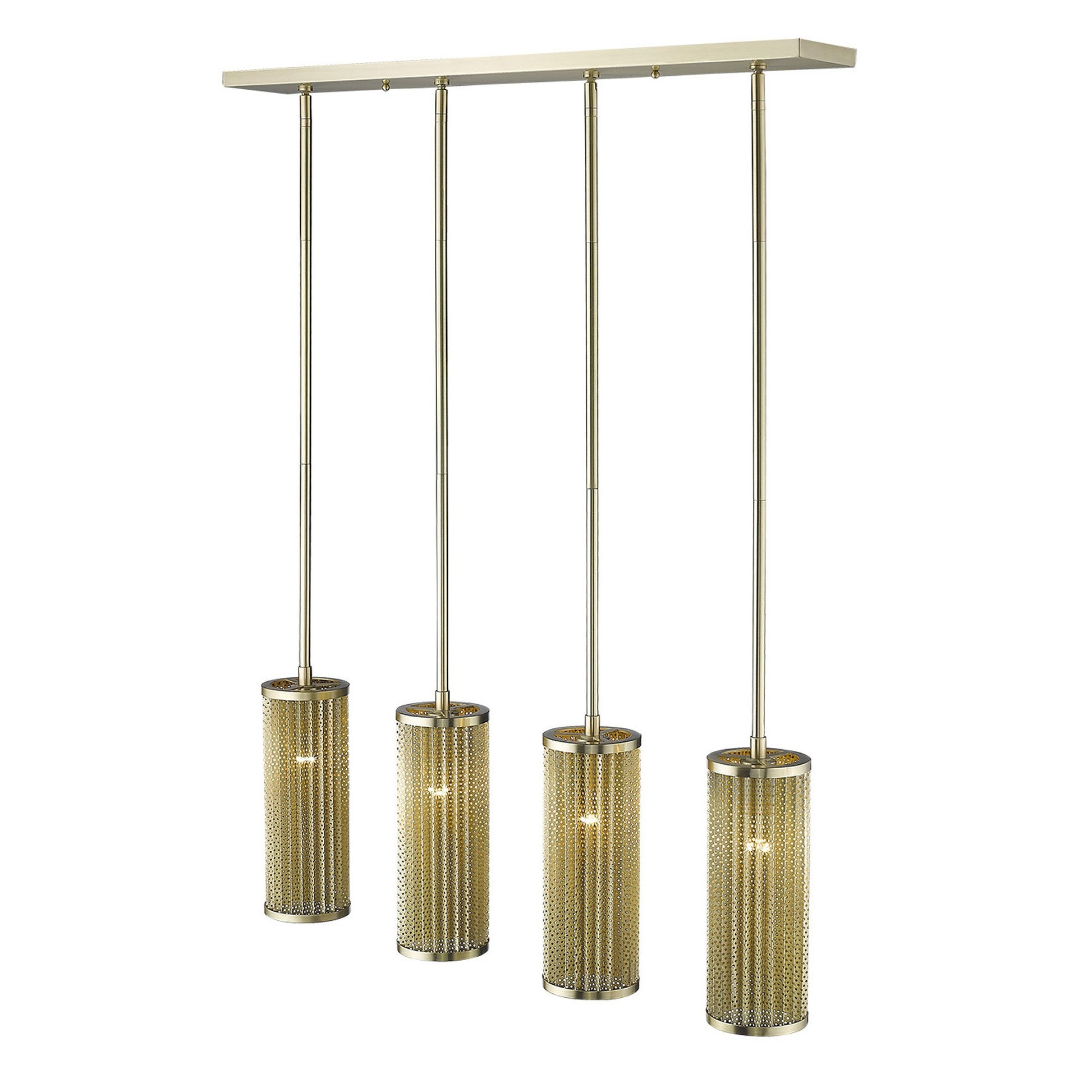 Basetti 4-Light Gold Pendant-Pendants-Hanging Lights-DECOROLALA