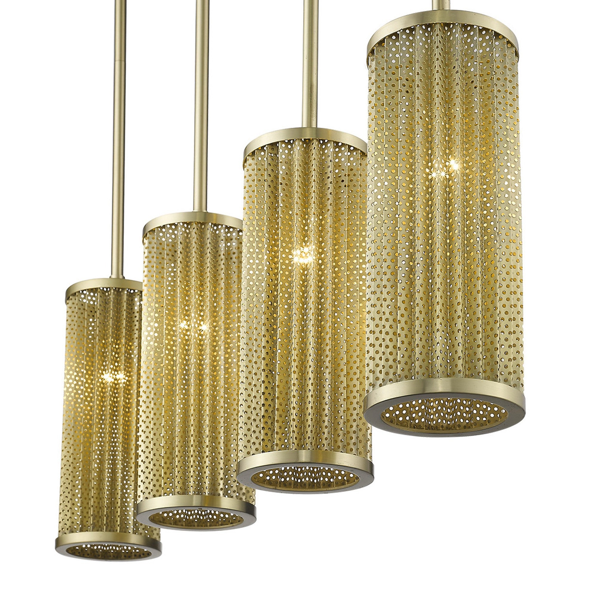 Basetti 4-Light Gold Pendant-Pendants-Hanging Lights-DECOROLALA