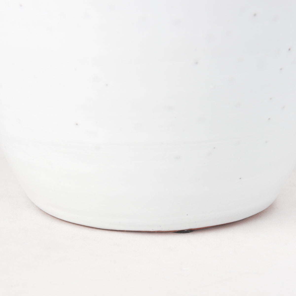 Basin Large Off-White Glazed Vase-Vase-DECOROLALA
