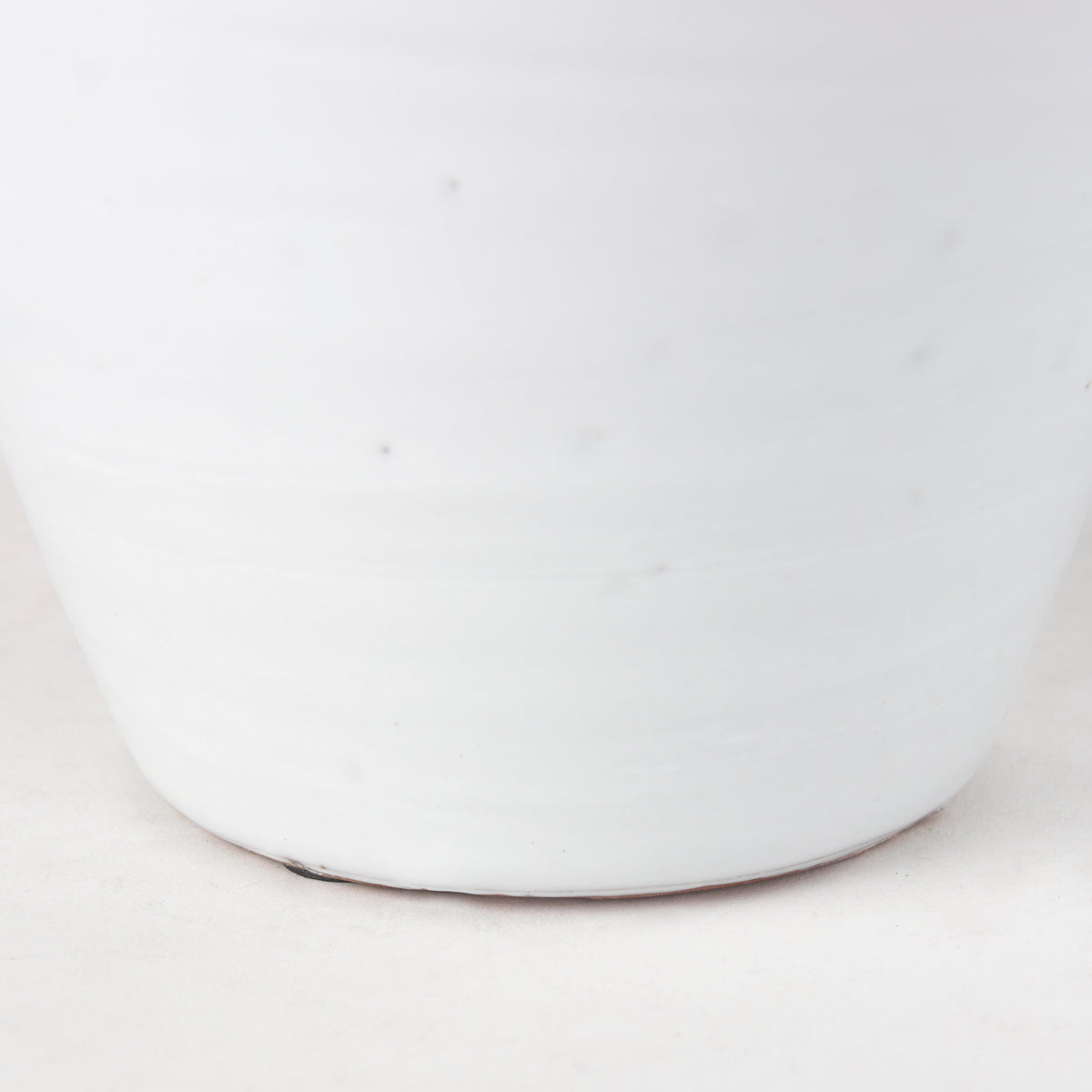 Basin Medium Off-White Glazed Vase-Vase-DECOROLALA