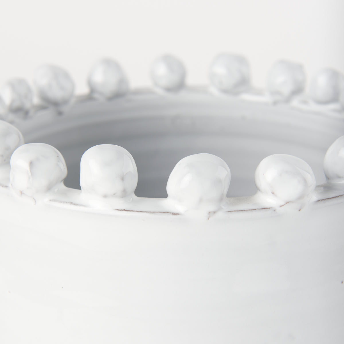 Basin Small Off-White Glazed Vase-Vase-DECOROLALA