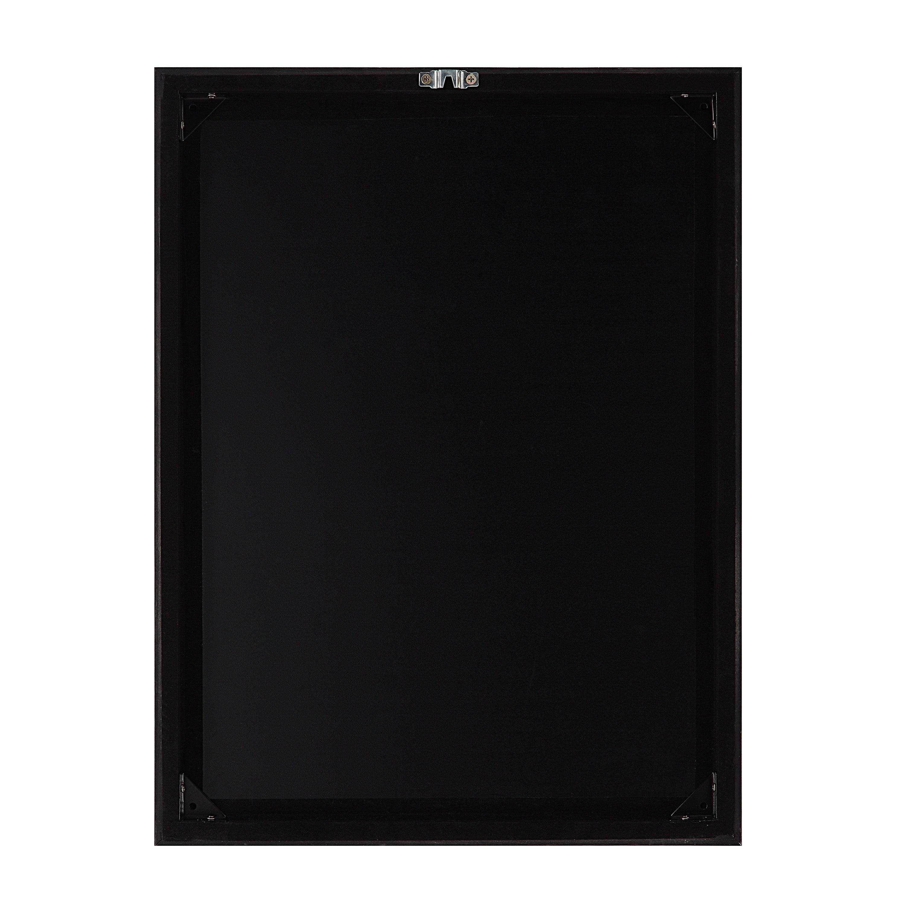 Basset 18" Wide Wall Art with Wood Frame, Painted Black-Canvas Art-DECOROLALA