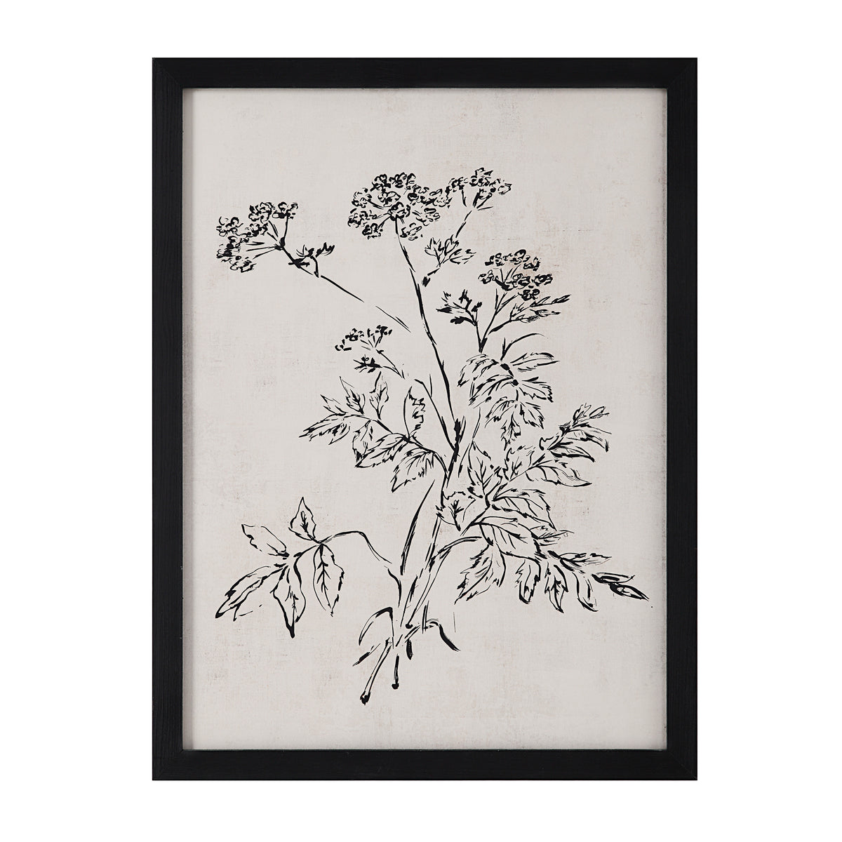 Basset 18" Wide Wall Art with Wood Frame, Painted Black-Canvas Prints-DECOROLALA