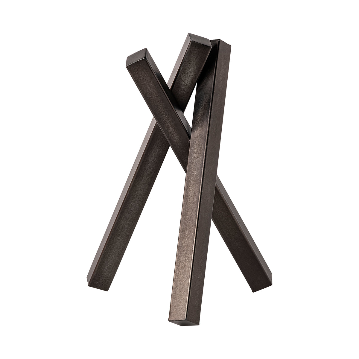 Bastian (Large) 9L x 8W Black Metal Abstract Object-Objects-DECOROLALA