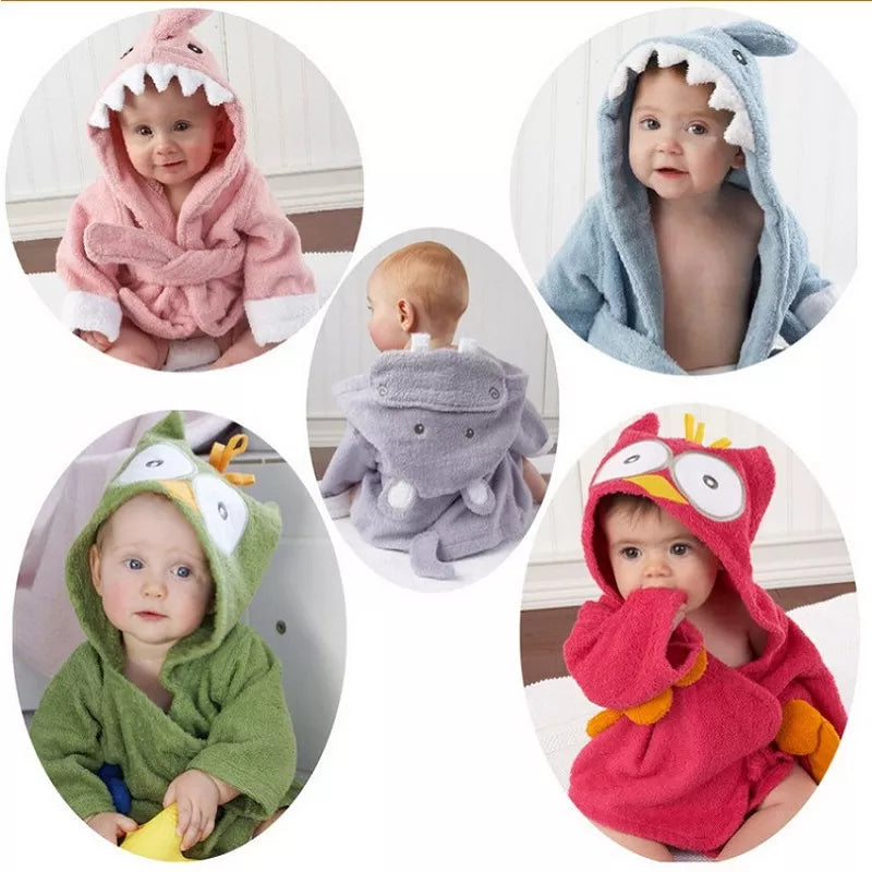 Bathrobe baby animal shape-Bath Towels-DECOROLALA