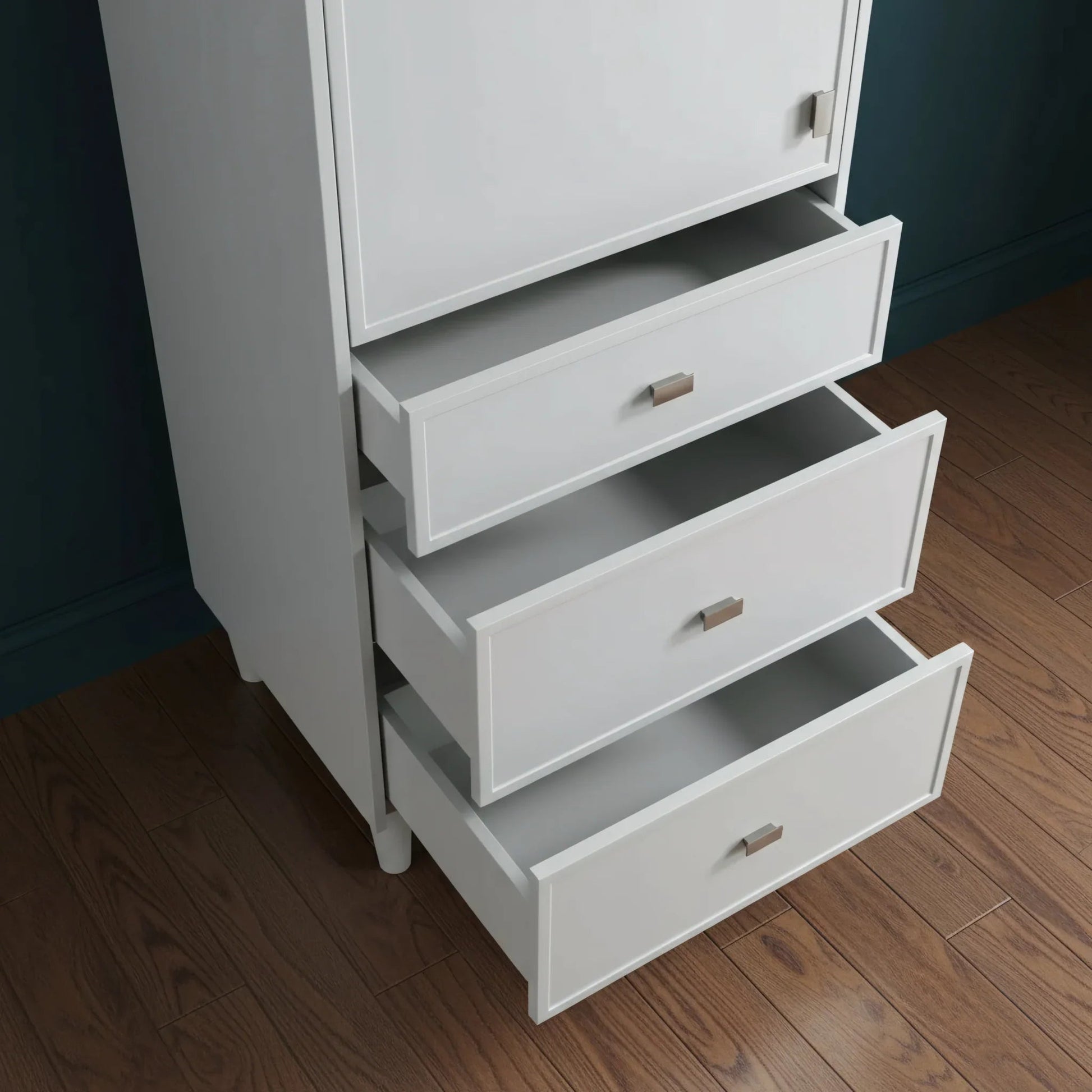 Bathroom Freestanding Linen Cabinet - Hampton Grey-Migration_Bathroom Vanities-DECOROLALA