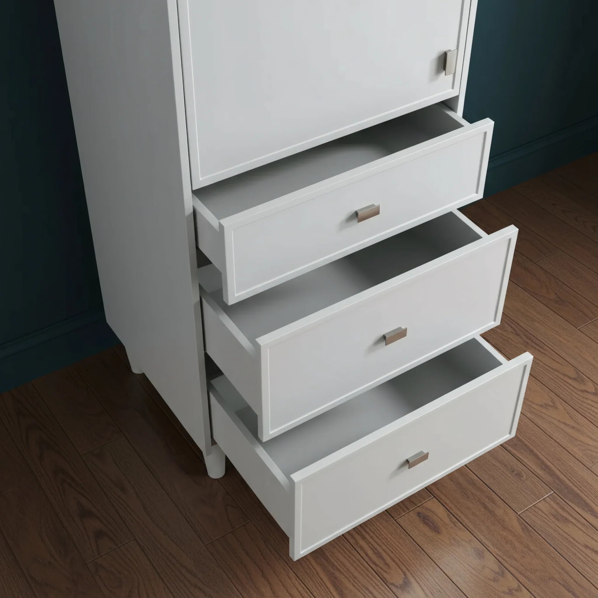 Bathroom Freestanding Linen Cabinet - Hampton Grey-Migration_Bathroom Vanities-DECOROLALA