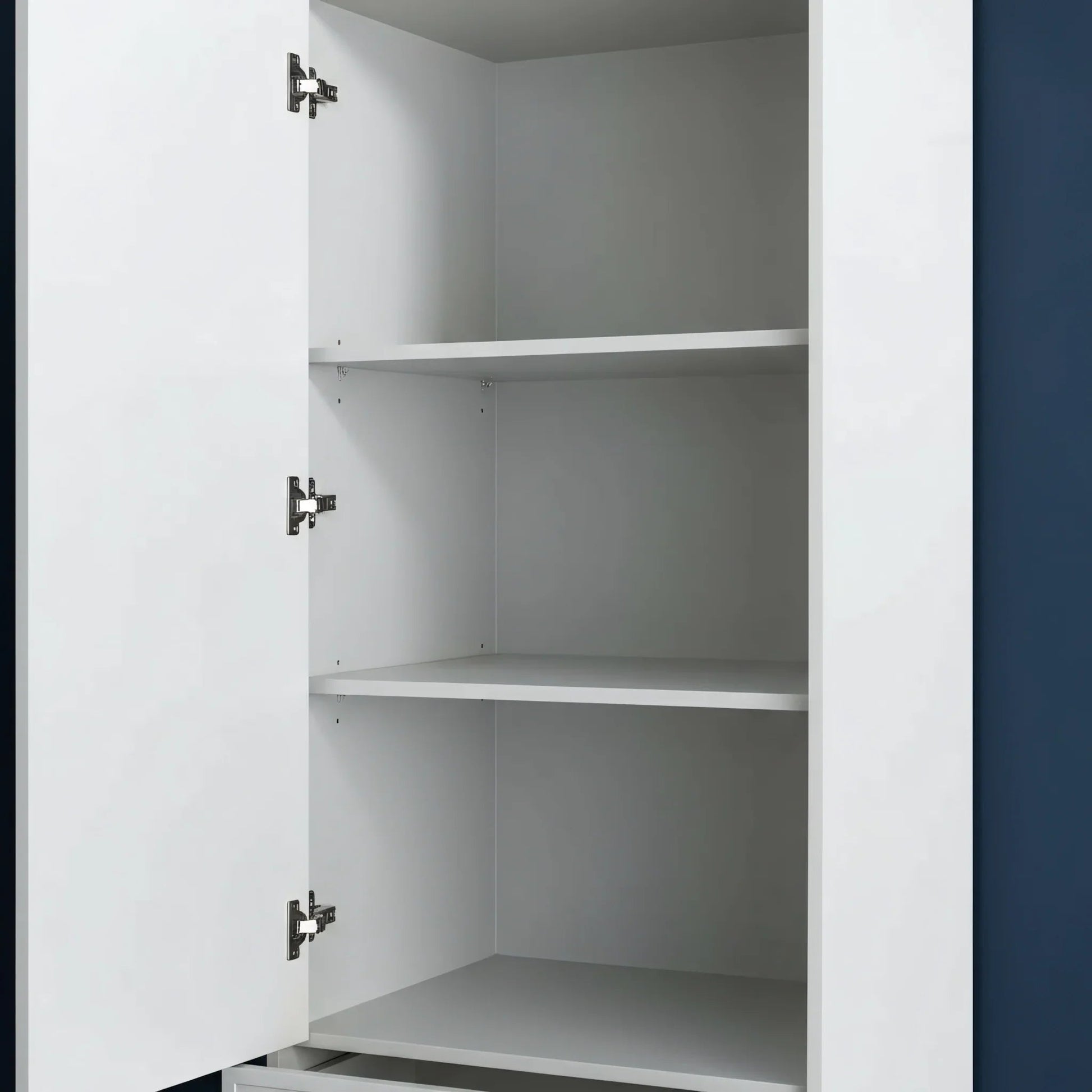 Bathroom Freestanding Linen Cabinet - Hampton Grey-Migration_Bathroom Vanities-DECOROLALA