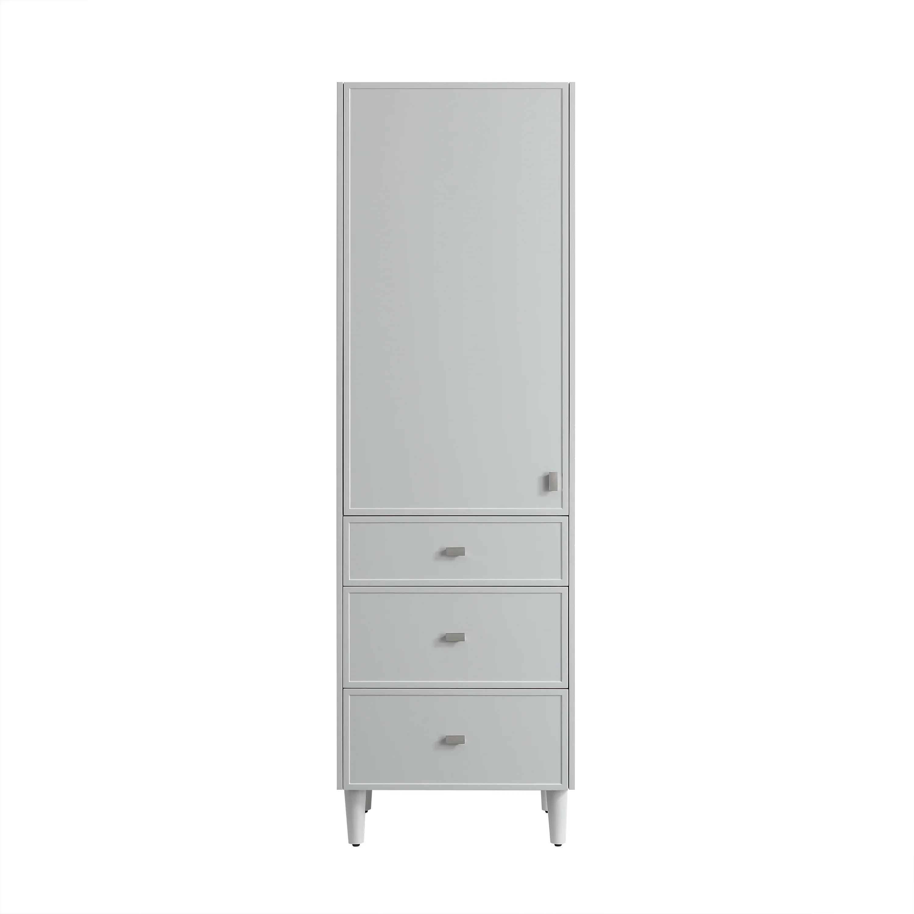 Bathroom Freestanding Linen Cabinet - Hampton Grey-Migration_Bathroom Vanities-DECOROLALA