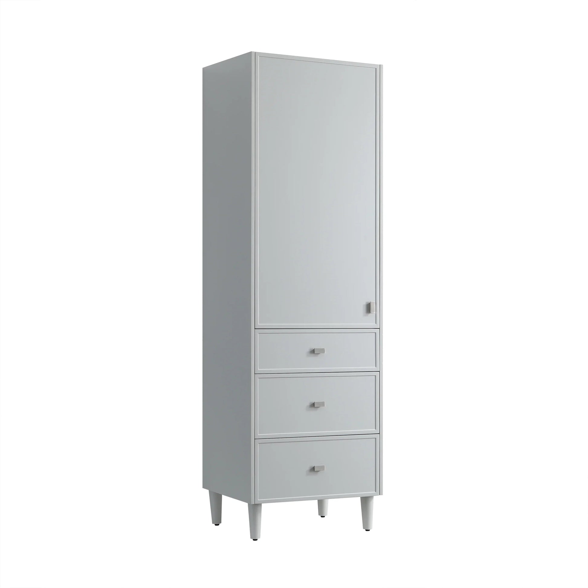 Bathroom Freestanding Linen Cabinet - Hampton Grey-Migration_Bathroom Vanities-DECOROLALA