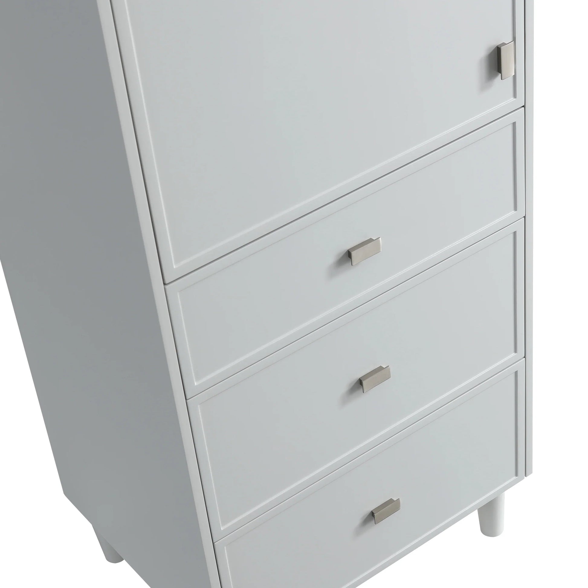 Bathroom Freestanding Linen Cabinet - Hampton Grey-Migration_Bathroom Vanities-DECOROLALA