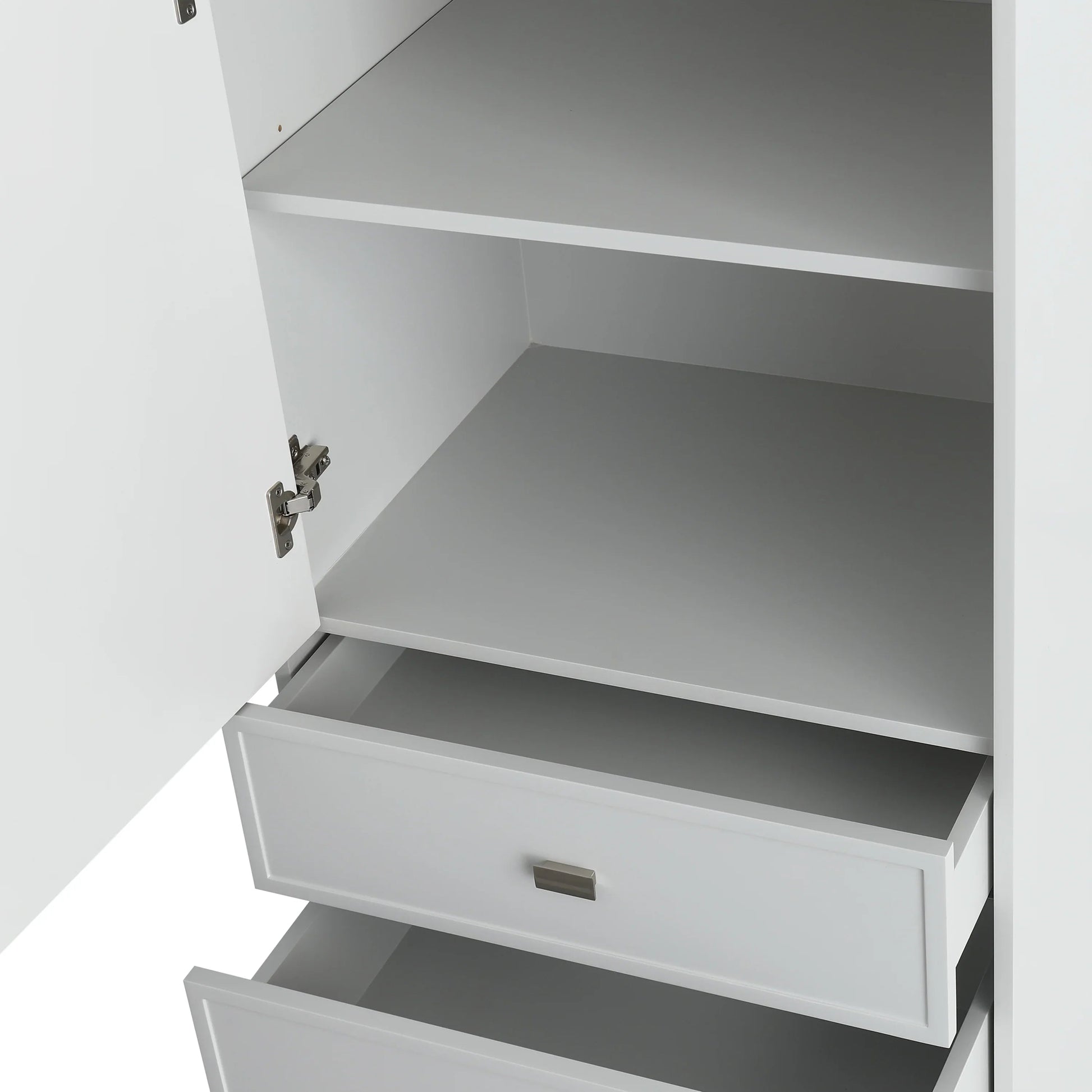 Bathroom Freestanding Linen Cabinet - Hampton Grey-Migration_Bathroom Vanities-DECOROLALA