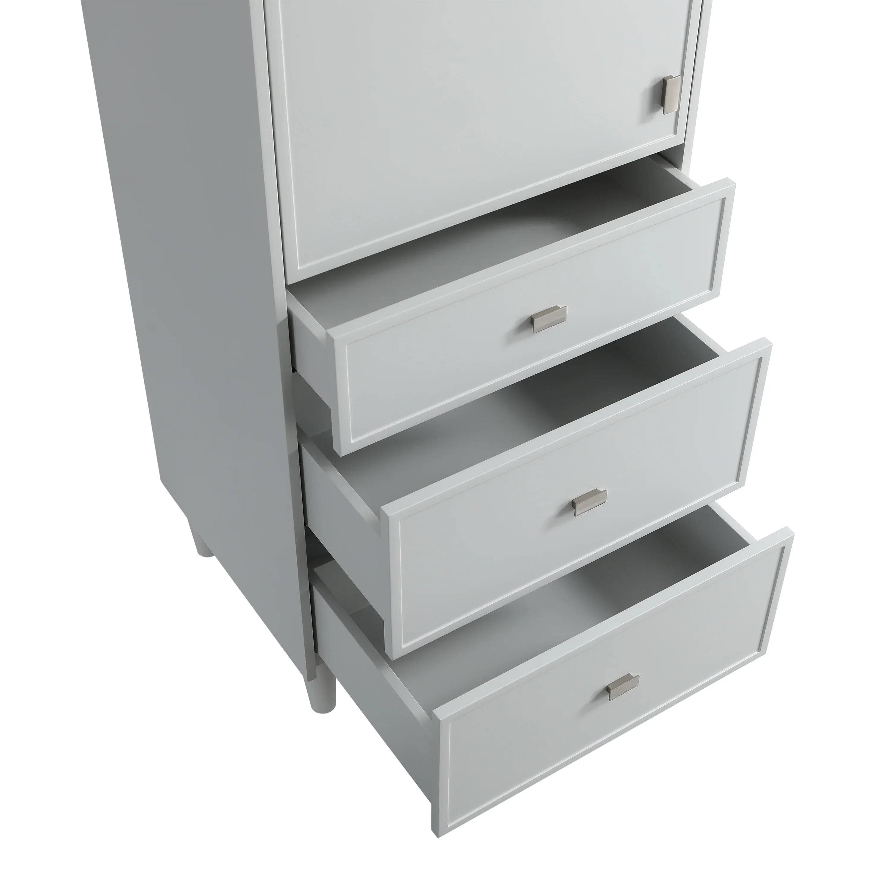 Bathroom Freestanding Linen Cabinet - Hampton Grey-Migration_Bathroom Vanities-DECOROLALA
