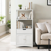 Bathroom Storage Cabinet with Drawer and Shelf Floor Cabinet-Floor Cabinets-DECOROLALA