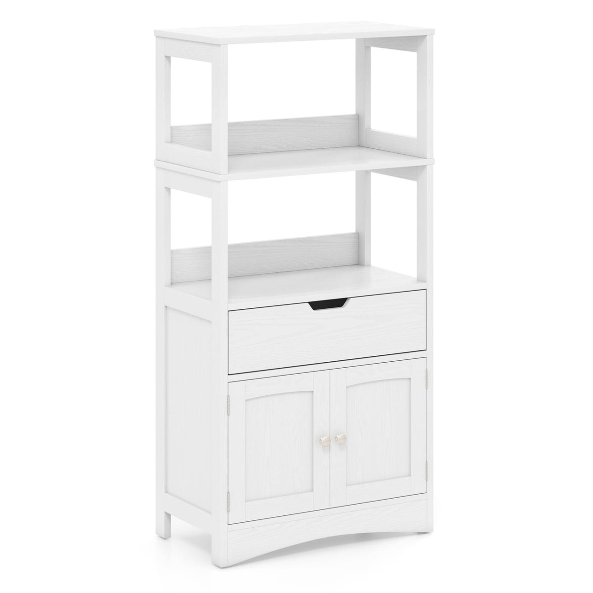 Bathroom Storage Cabinet with Drawer and Shelf Floor Cabinet-Floor Cabinets-DECOROLALA