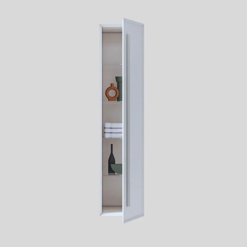 Bathroom Wall Hung Linen Cabinet - Matte White-Migration_Bathroom Vanities-DECOROLALA