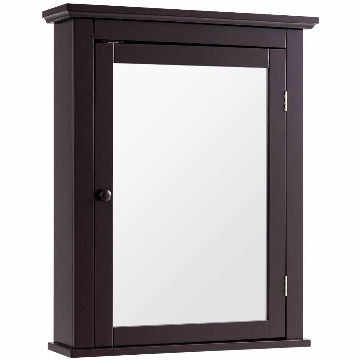 Bathroom Wall Mounted Storage Mirror Medicine Cabinet-Wall Cabinets-DECOROLALA