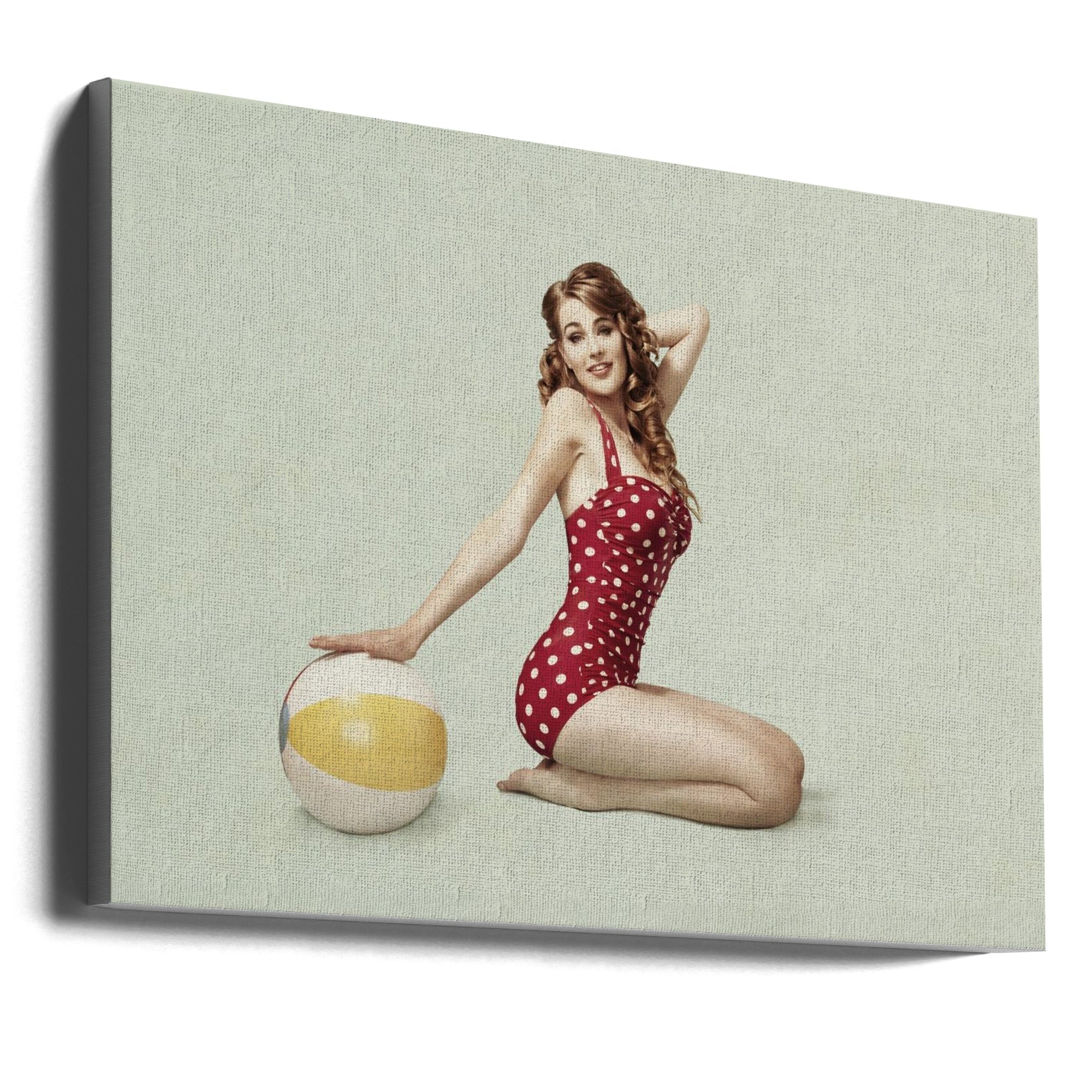 Beach Pin Up by Bart Peeters-canvas-DECOROLALA