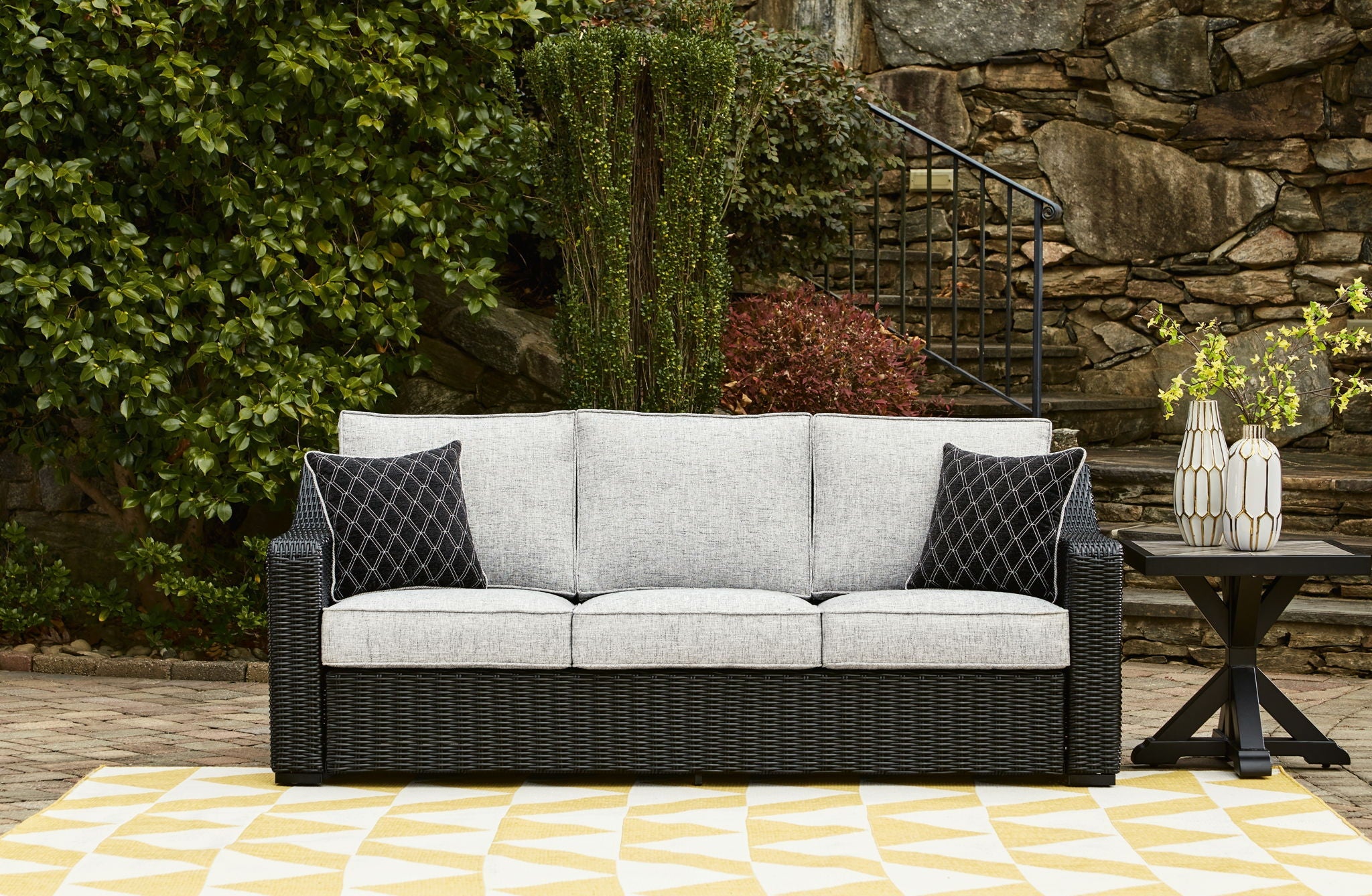 Beachcroft Sofa With Cushion - Beige 82"W-Sofas-DECOROLALA