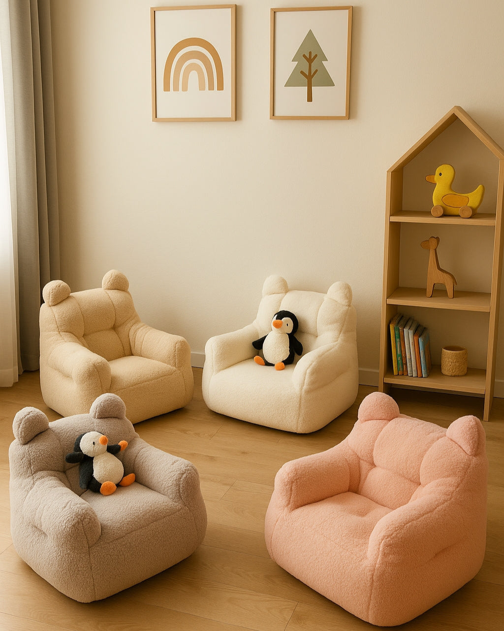 Bear Shaped Lazy Sofa Bean Bag-Bean Bag Chairs-DECOROLALA