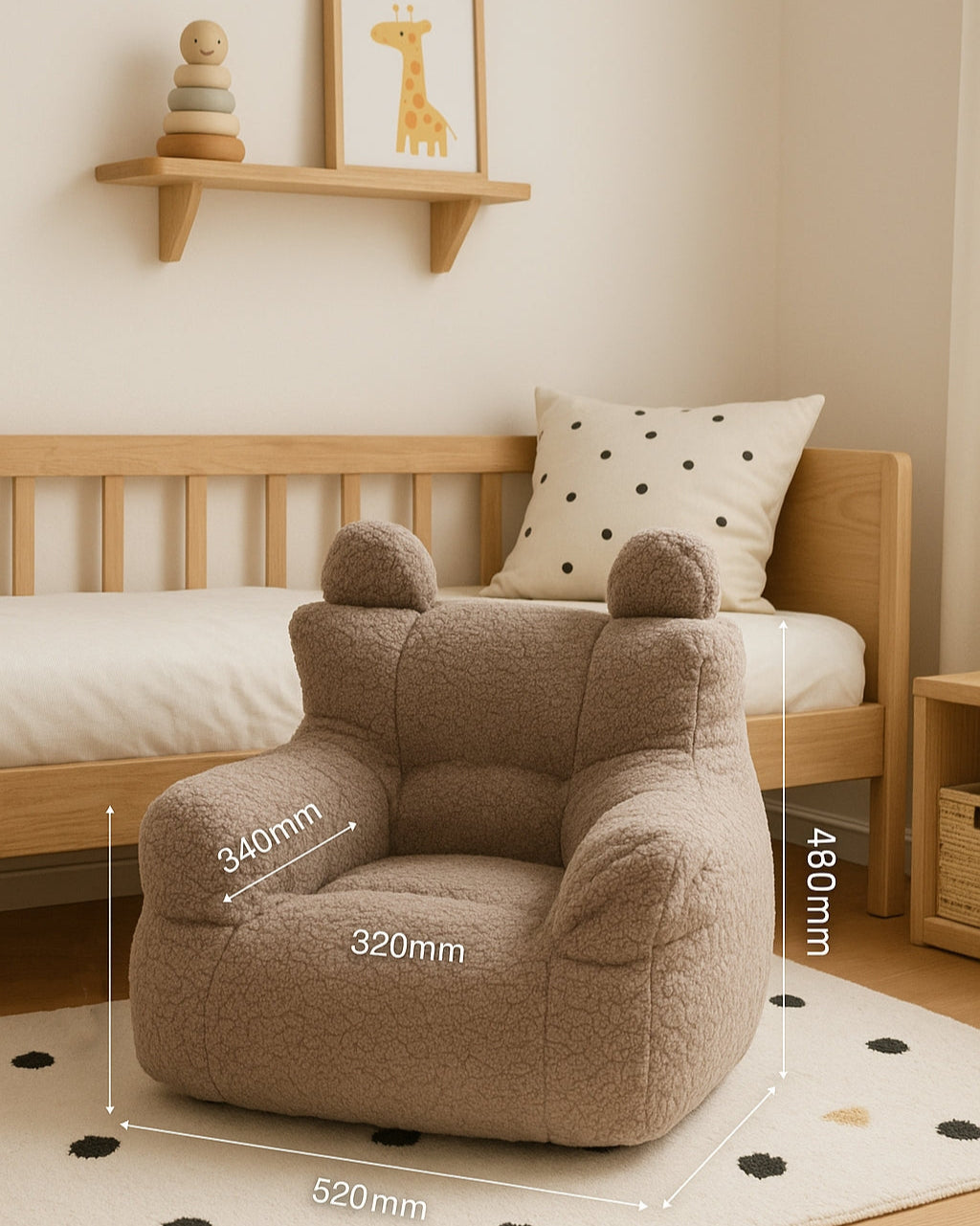 Bear Shaped Lazy Sofa Bean Bag-Bean Bag Chairs-DECOROLALA