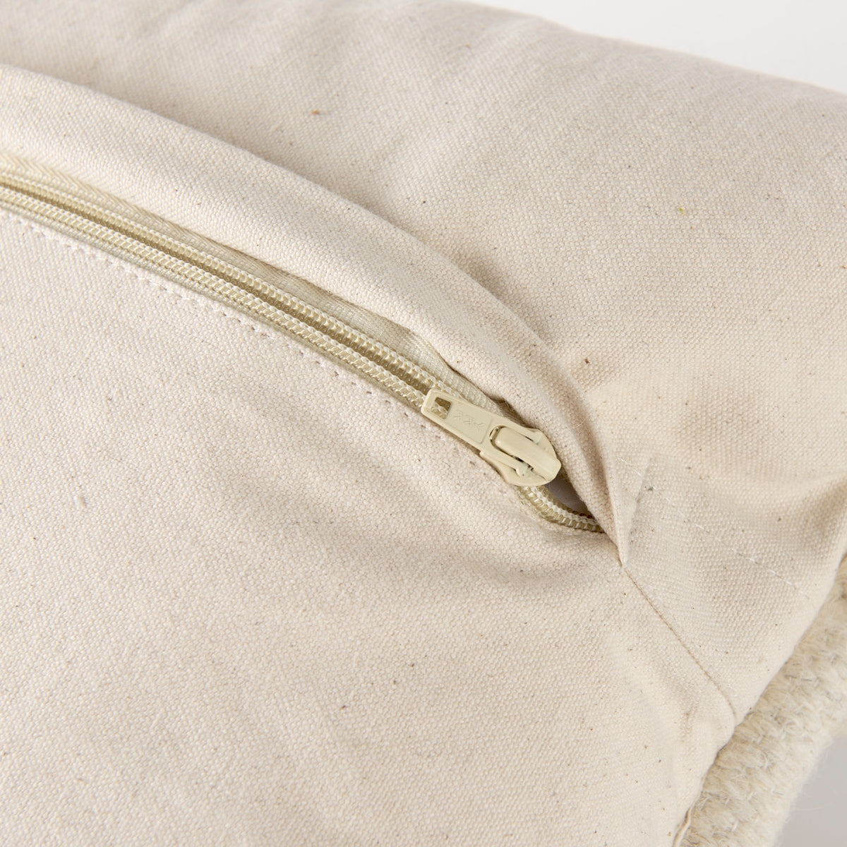 Beardell Cream and Black Tassel Pillow Cover (min order qty 2)-Decorative Pillows-DECOROLALA