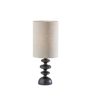 Beatrice Table Lamp - 22.5" Black Taupe Shade-Lighting-DECOROLALA
