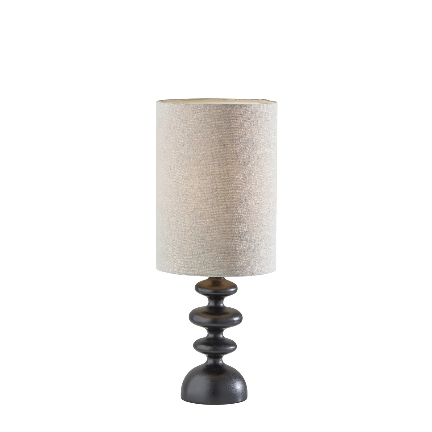 Beatrice Table Lamp - 22.5" Black Taupe Shade-Lighting-DECOROLALA