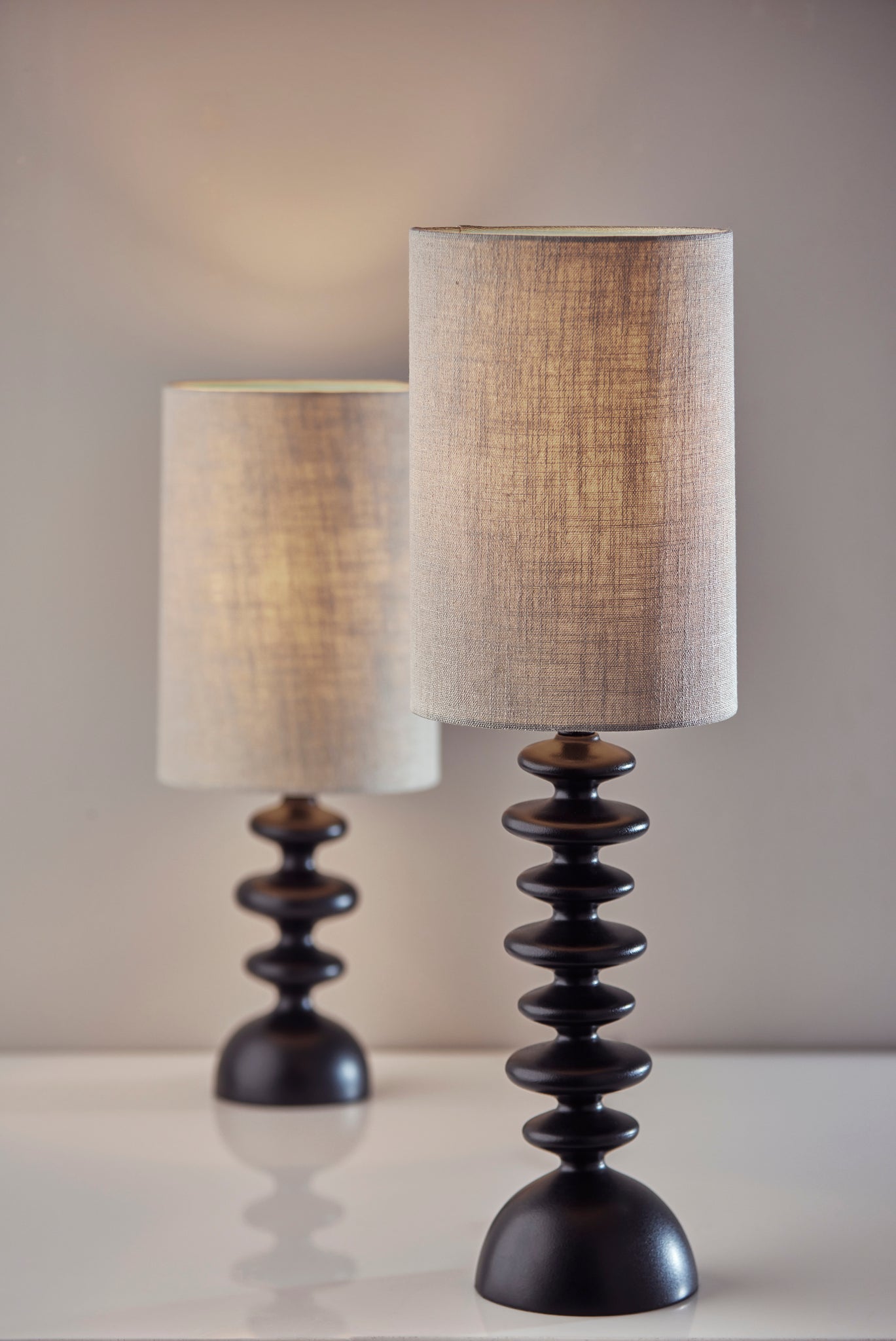 Beatrice Tall Table Lamp - Black 28.5"-Lighting-DECOROLALA