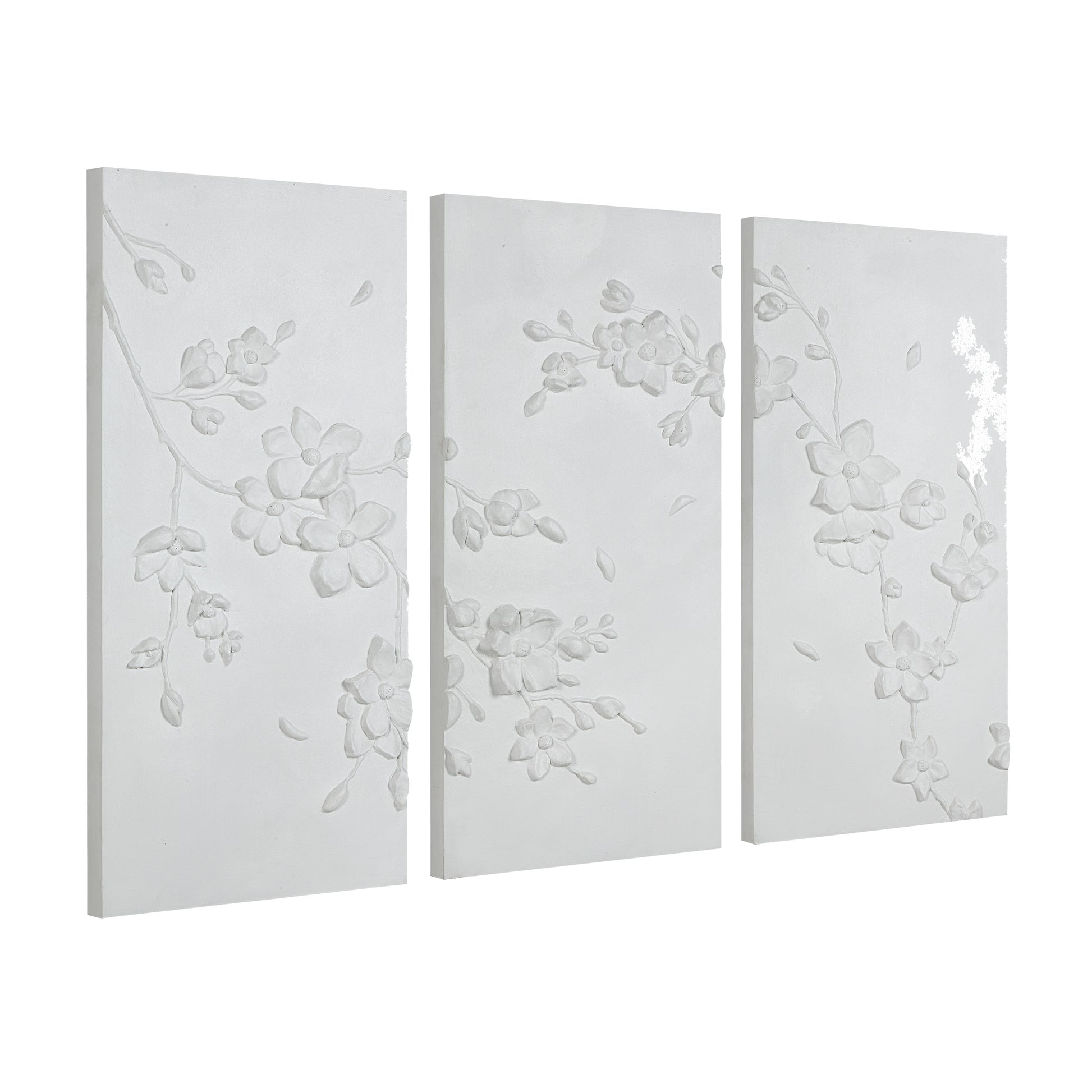 Beaudelaire 20" Wide Wall Decor, Matte White-Wall Art-DECOROLALA