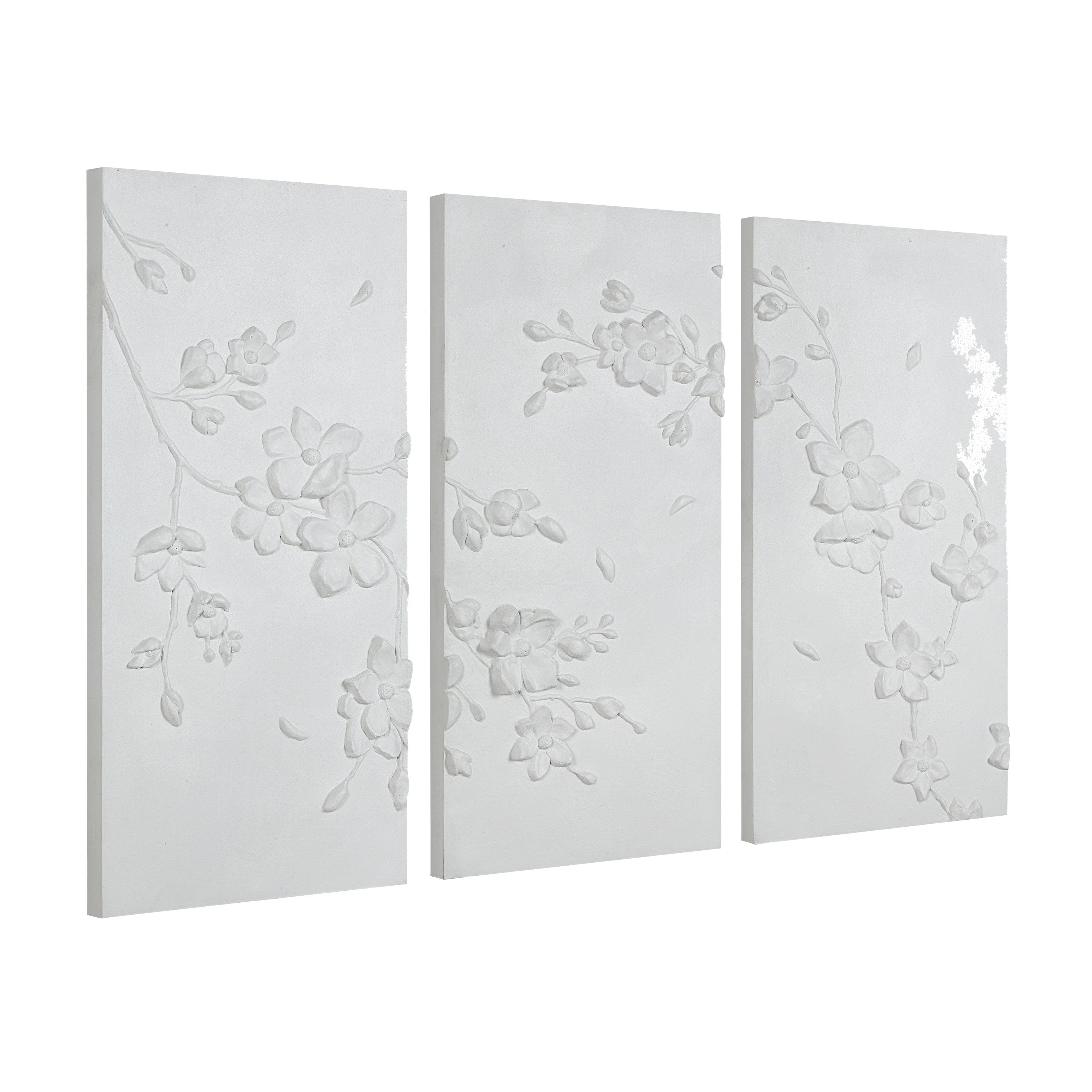 Beaudelaire 20" Wide Wall Decor, Matte White-Wall Art-DECOROLALA