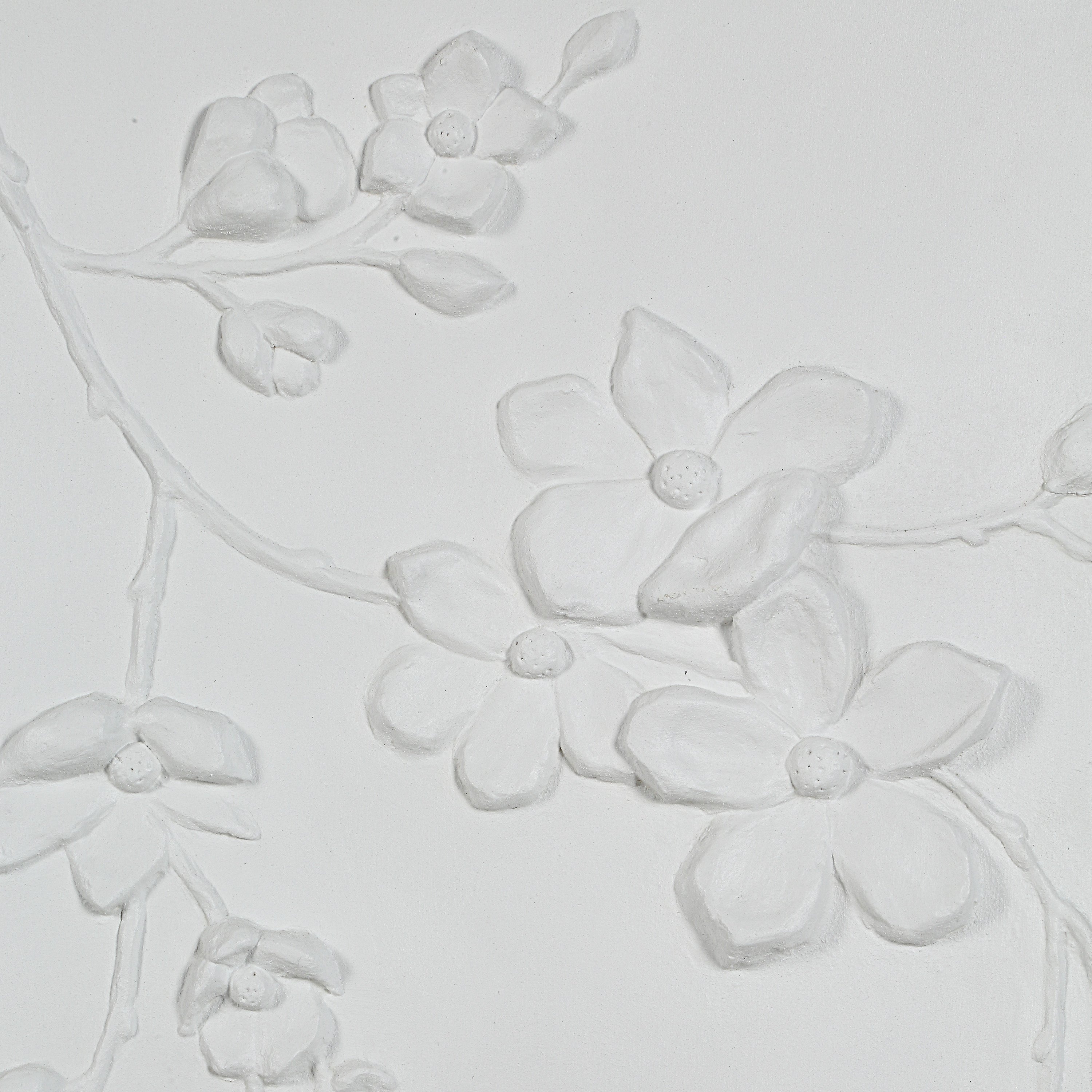 Beaudelaire 20" Wide Wall Decor, Matte White-Wall Art-DECOROLALA