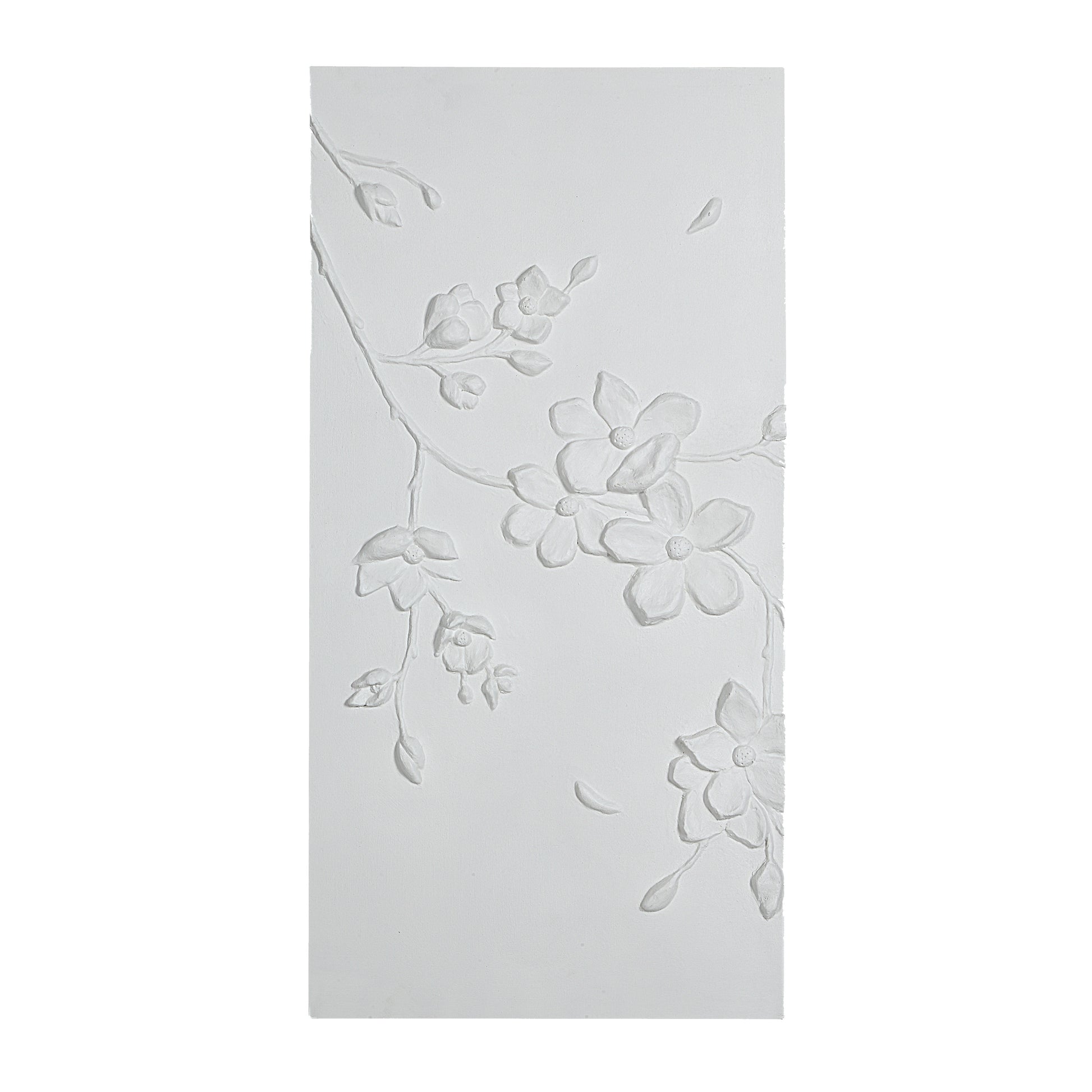 Beaudelaire 20" Wide Wall Decor, Matte White-Wall Art-DECOROLALA