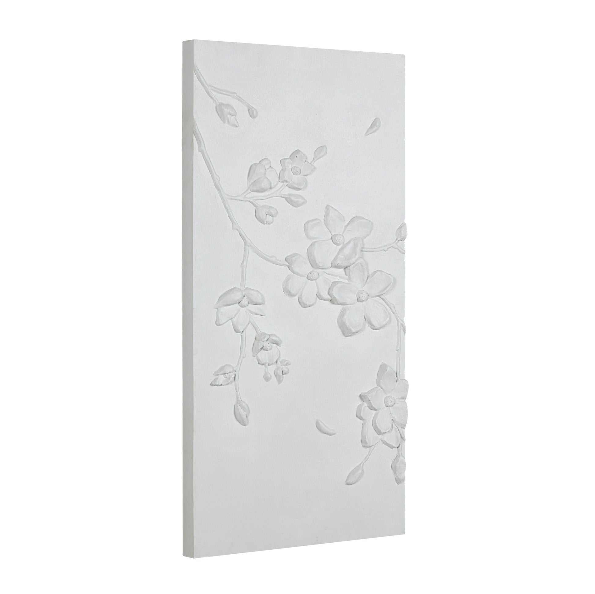 Beaudelaire 20" Wide Wall Decor, Matte White-Wall Art-DECOROLALA