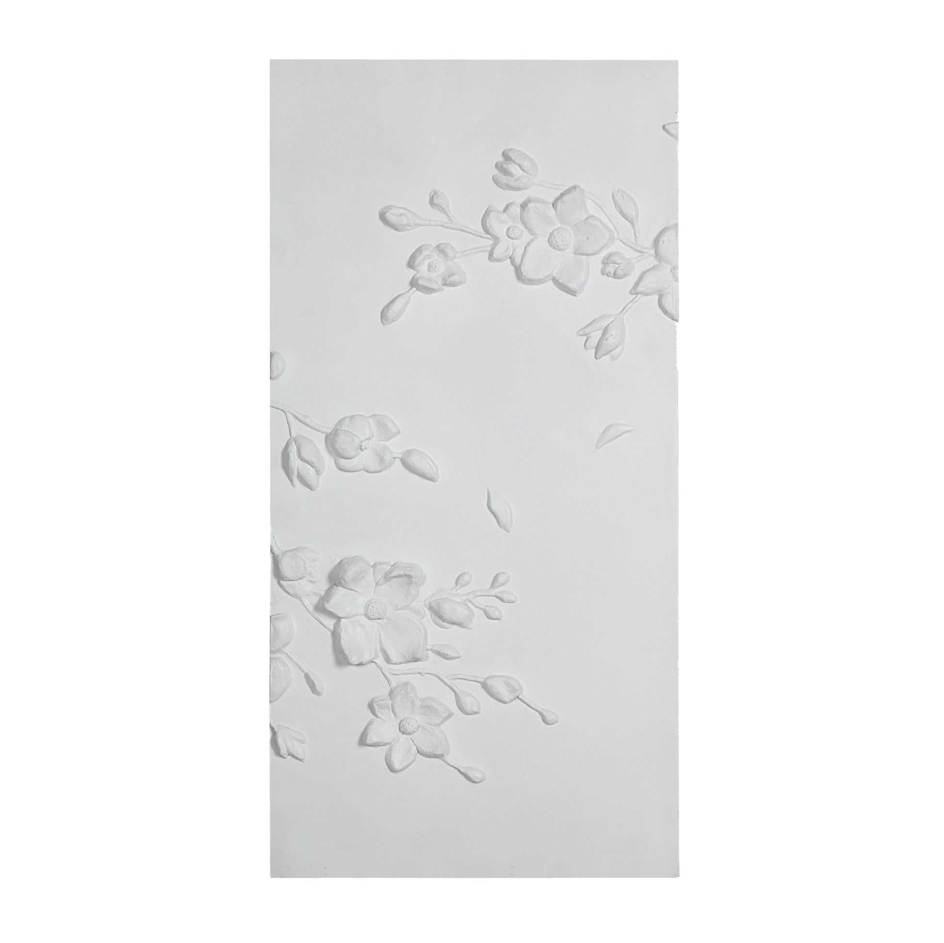 Beaudelaire 20" Wide Wall Decor, Matte White-Wall Art-DECOROLALA