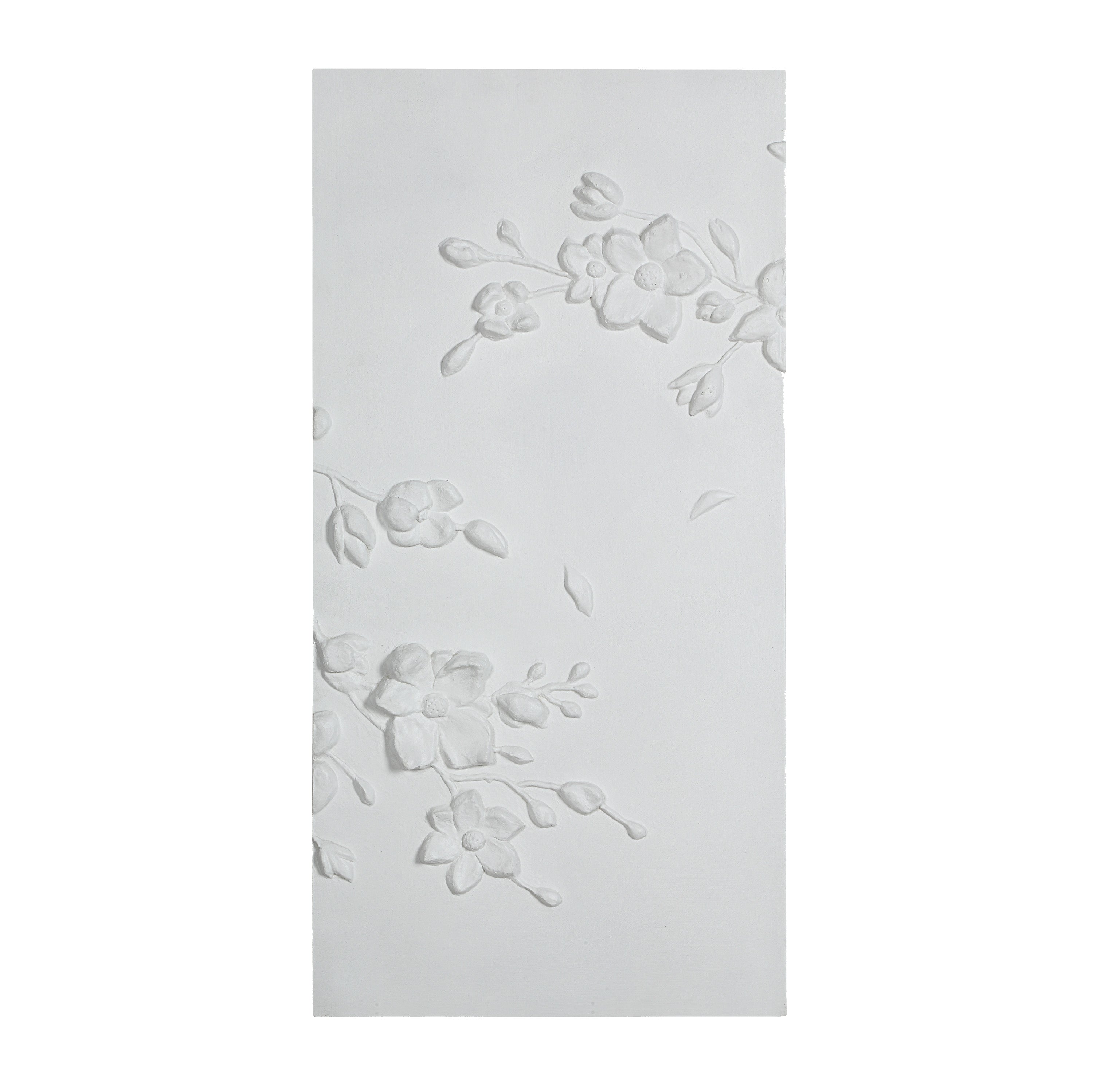 Beaudelaire 20" Wide Wall Decor, Matte White-Wall Art-DECOROLALA
