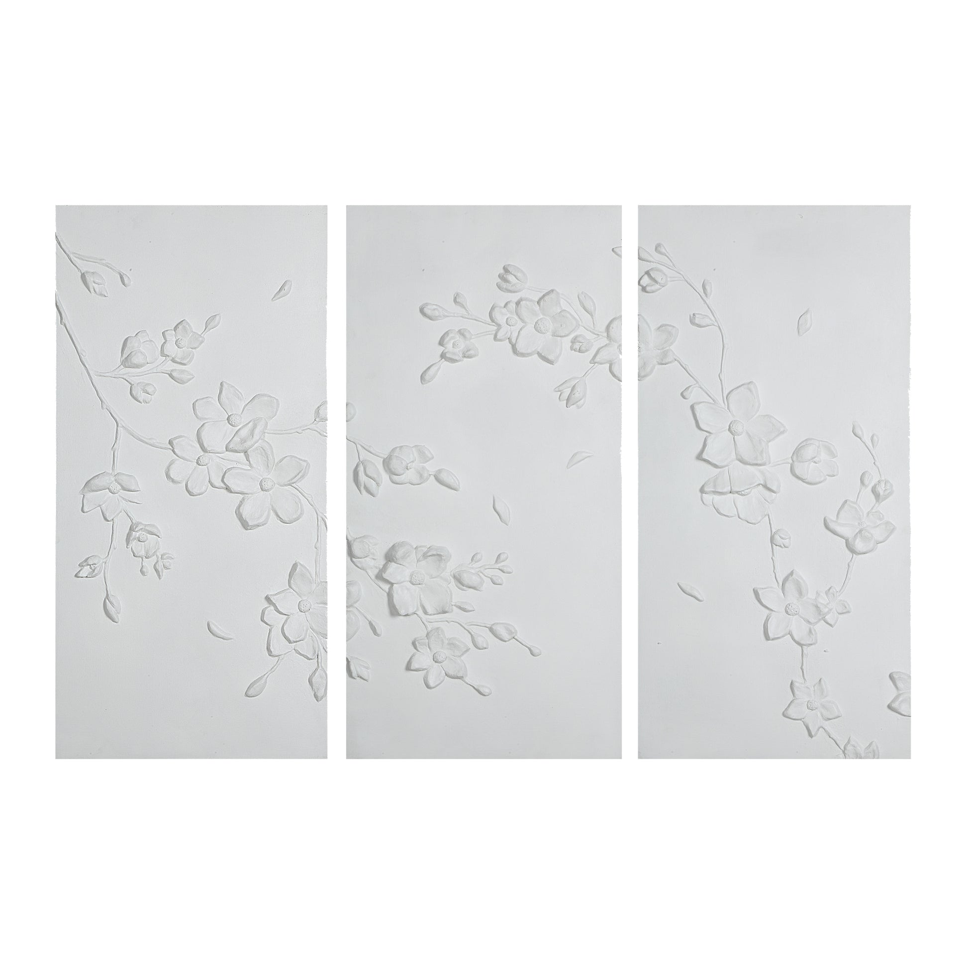 Beaudelaire 20" Wide Wall Decor, Matte White-Wall Art-DECOROLALA