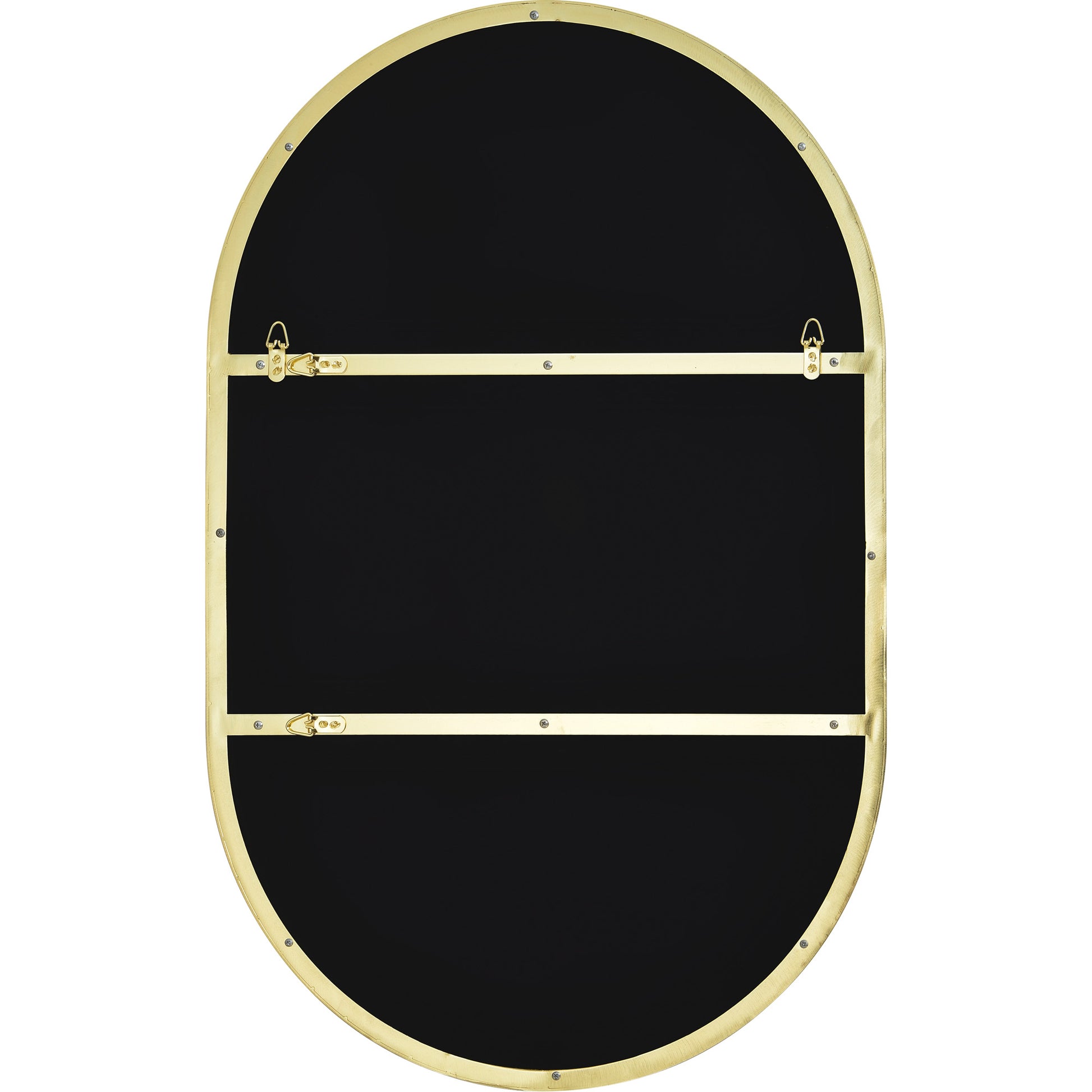 Beckah 40" Tall Oval Wall Mirror, Yellow-Mirror-DECOROLALA