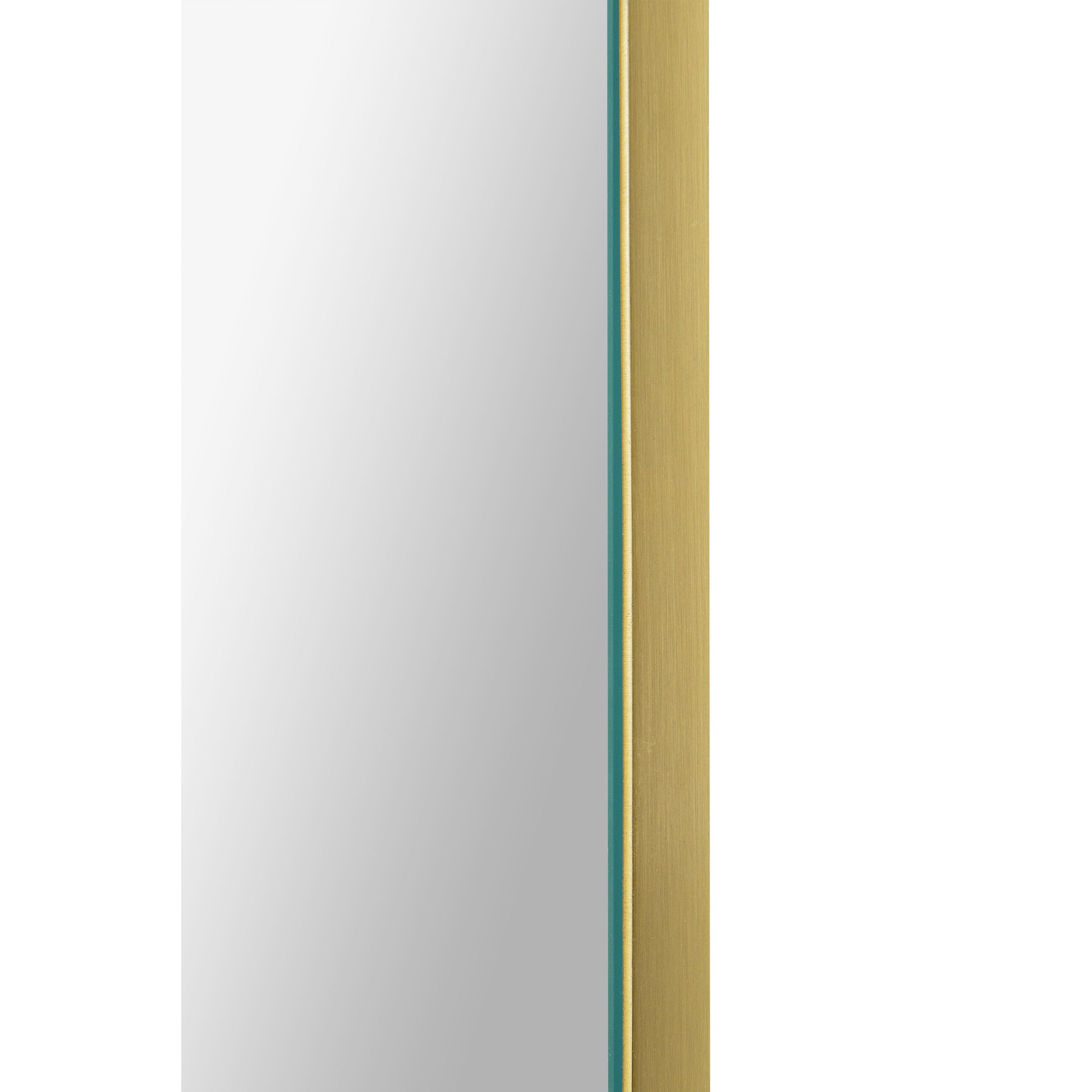 Beckah 40" Tall Oval Wall Mirror, Yellow-Mirror-DECOROLALA