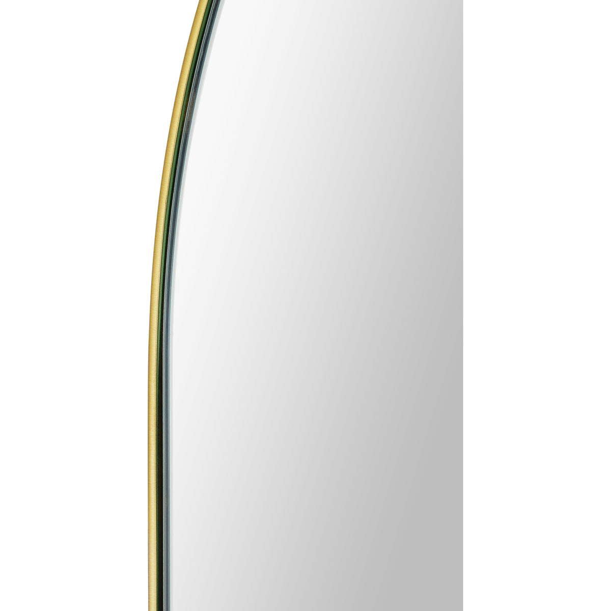 Beckah 40" Tall Oval Wall Mirror, Yellow-Mirrors-DECOROLALA