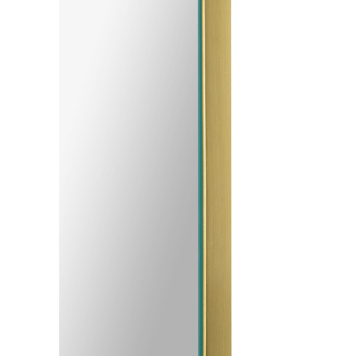 Beckah 40" Tall Oval Wall Mirror, Yellow-Mirrors-DECOROLALA