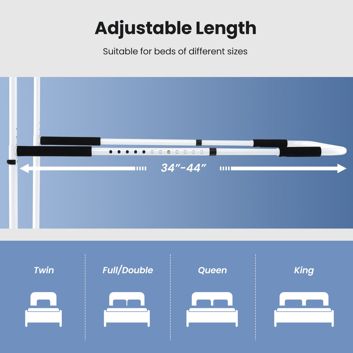 Bed Assist Rail Adjustable Fall Prevention-Health Care-DECOROLALA