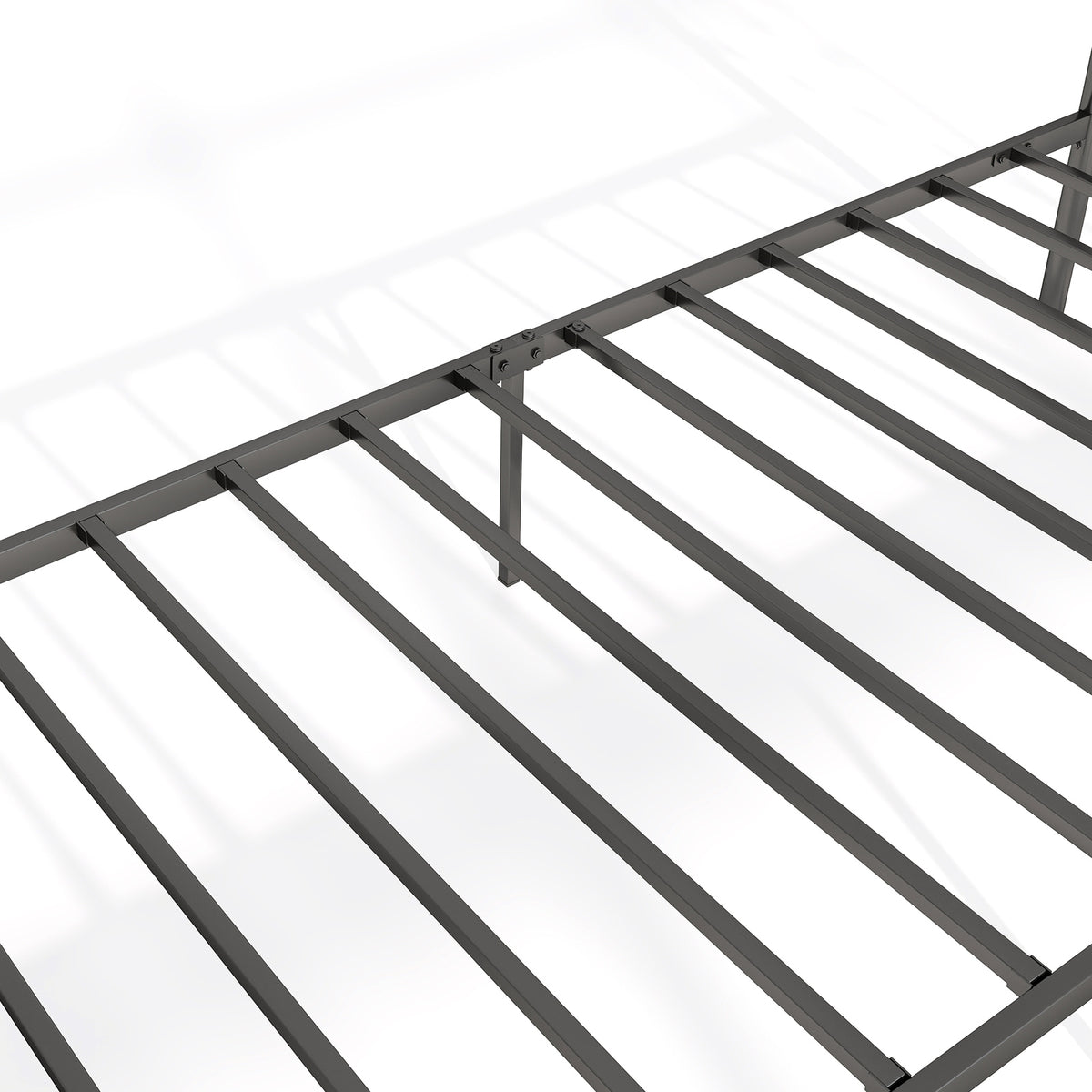 Bed Frame with Headboard and Under Bed Storage Black-Twin Size-Simple Bed Frame-DECOROLALA