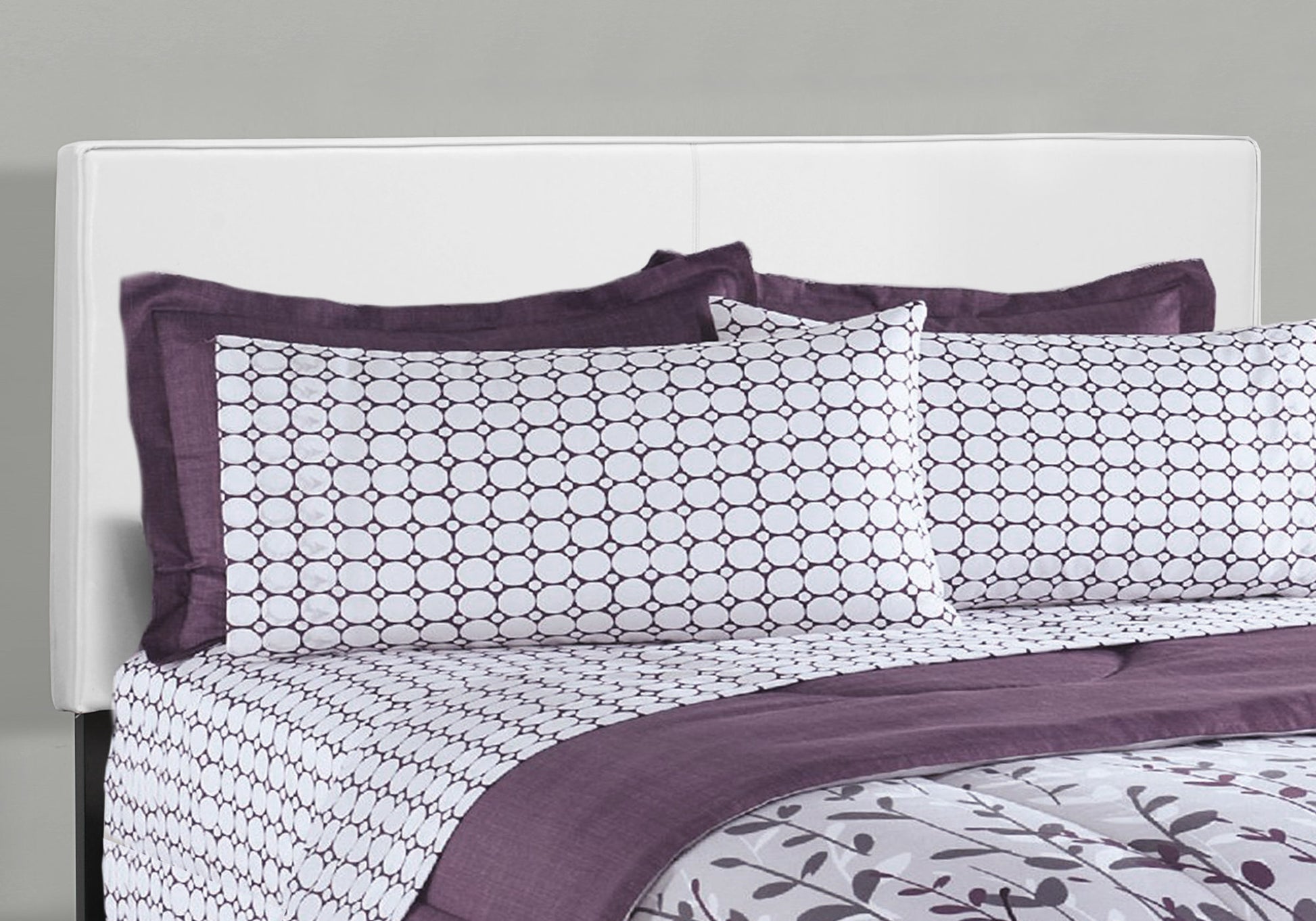 Bed - Queen Size / Dark Brown Leather-Look-Standard Beds-DECOROLALA