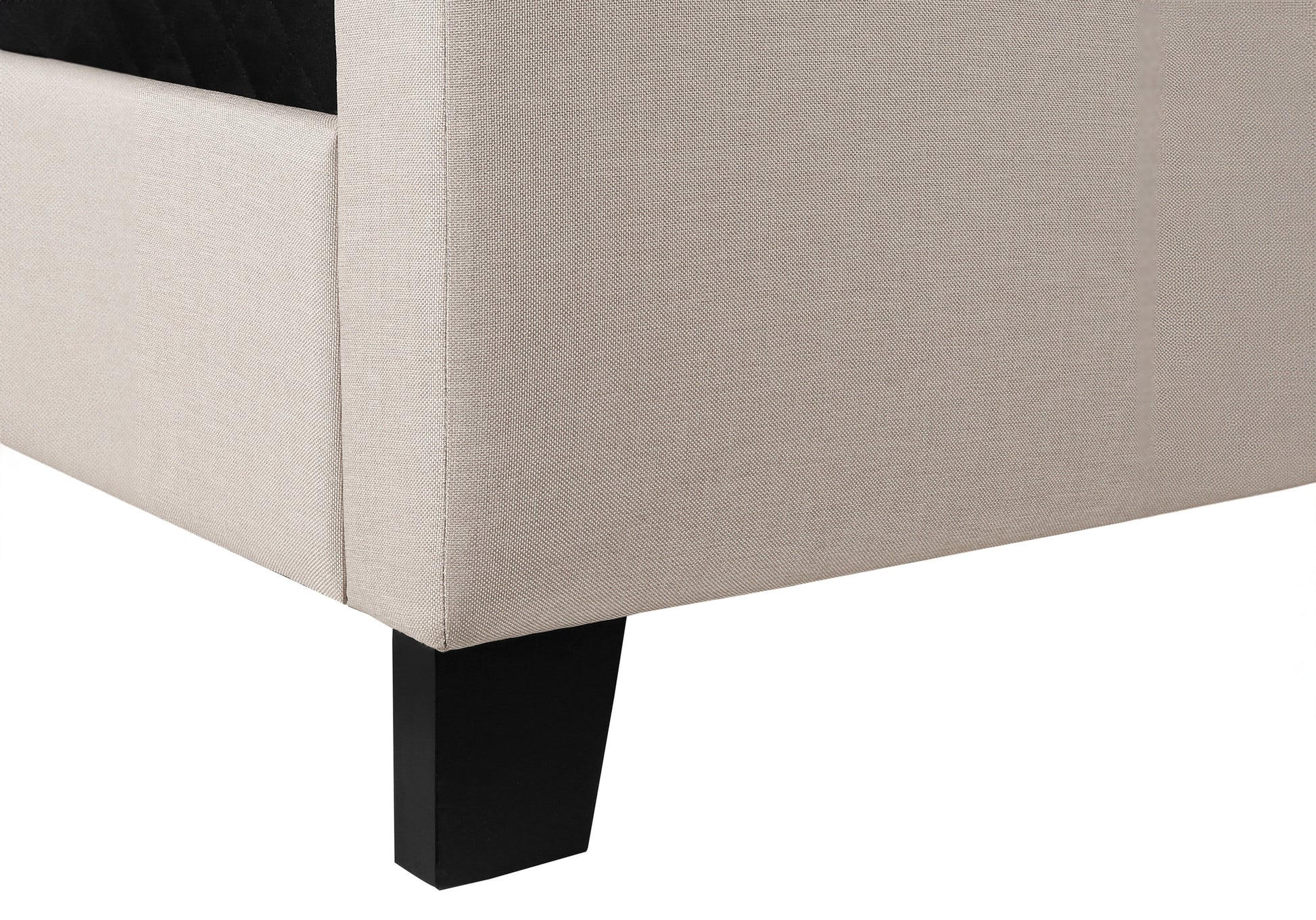 Bed - Queen Size / Grey Linen-Standard Beds-DECOROLALA