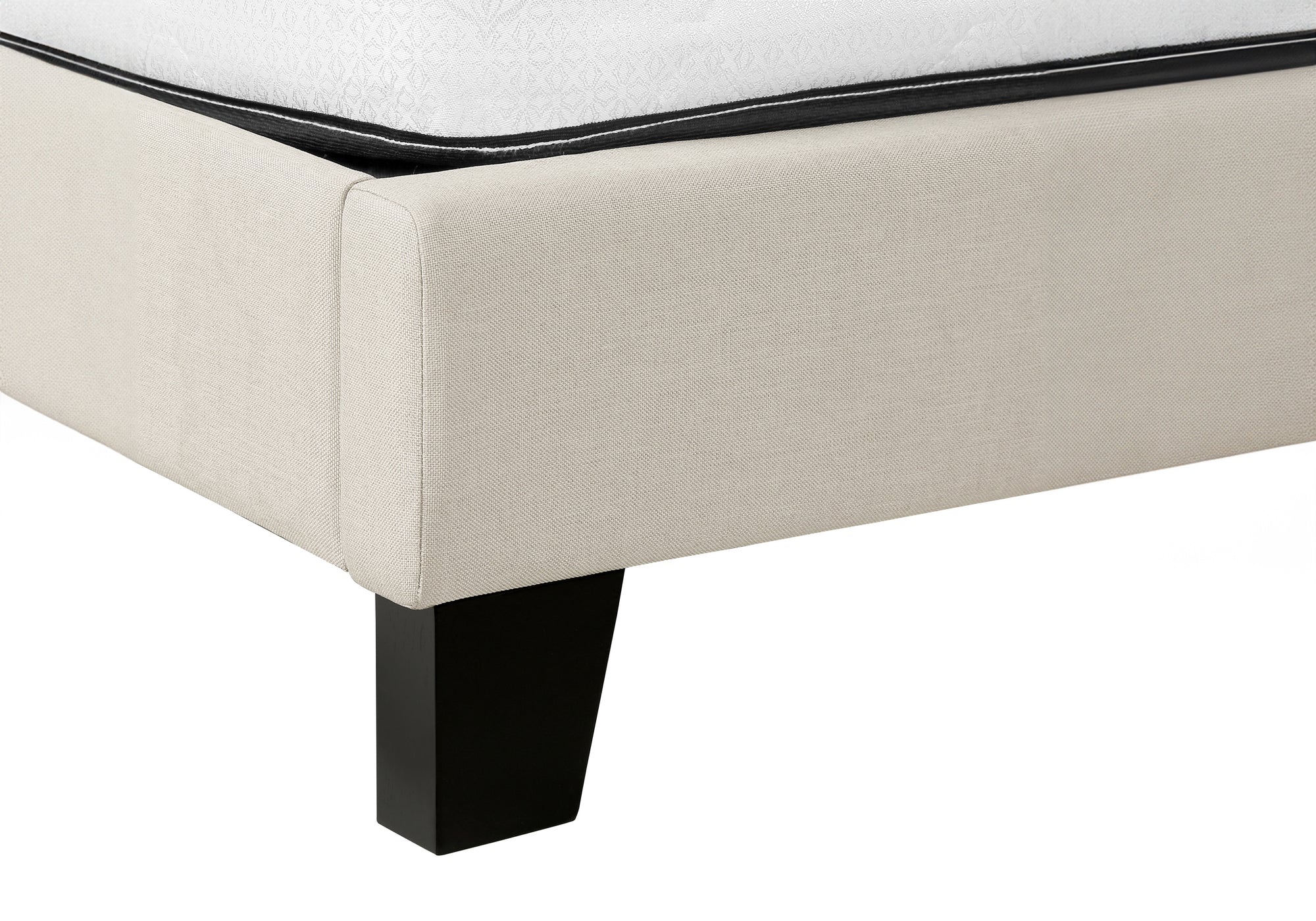 Bed - Queen Size / Grey Linen-Standard Beds-DECOROLALA