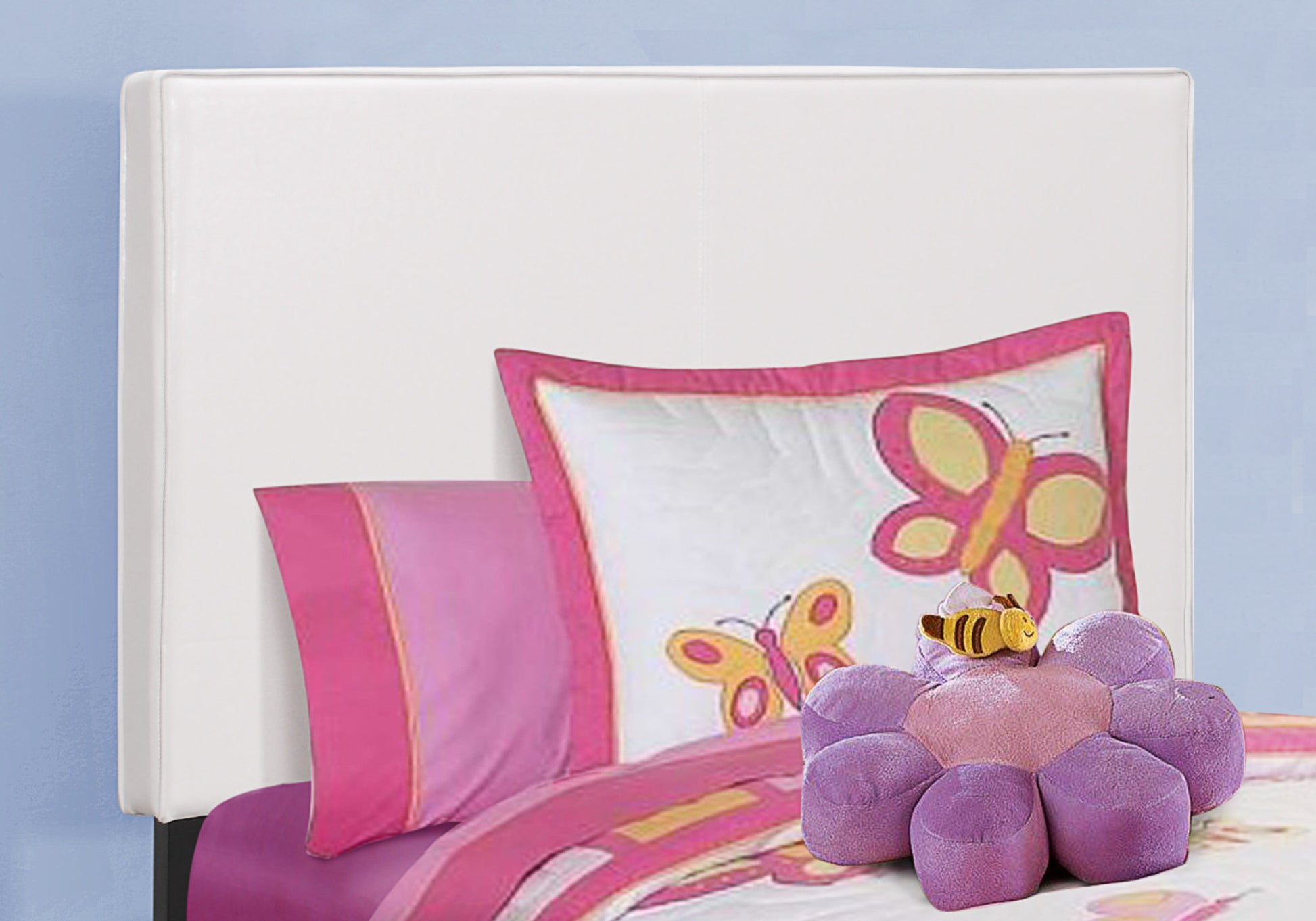 Bed - Twin Size / Dark Brown Leather-Look-Standard Beds-DECOROLALA